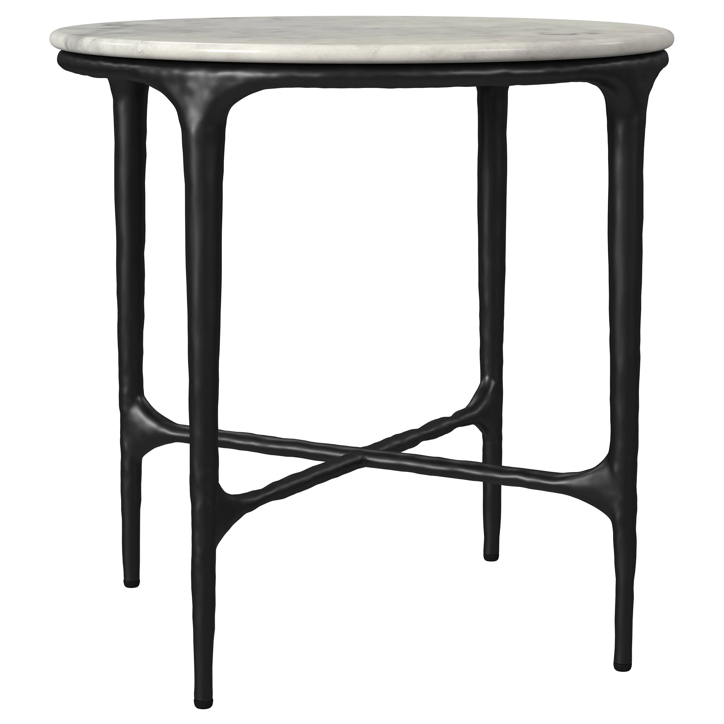 Hermas Round Marble Coffee and End Table Set - Image 8