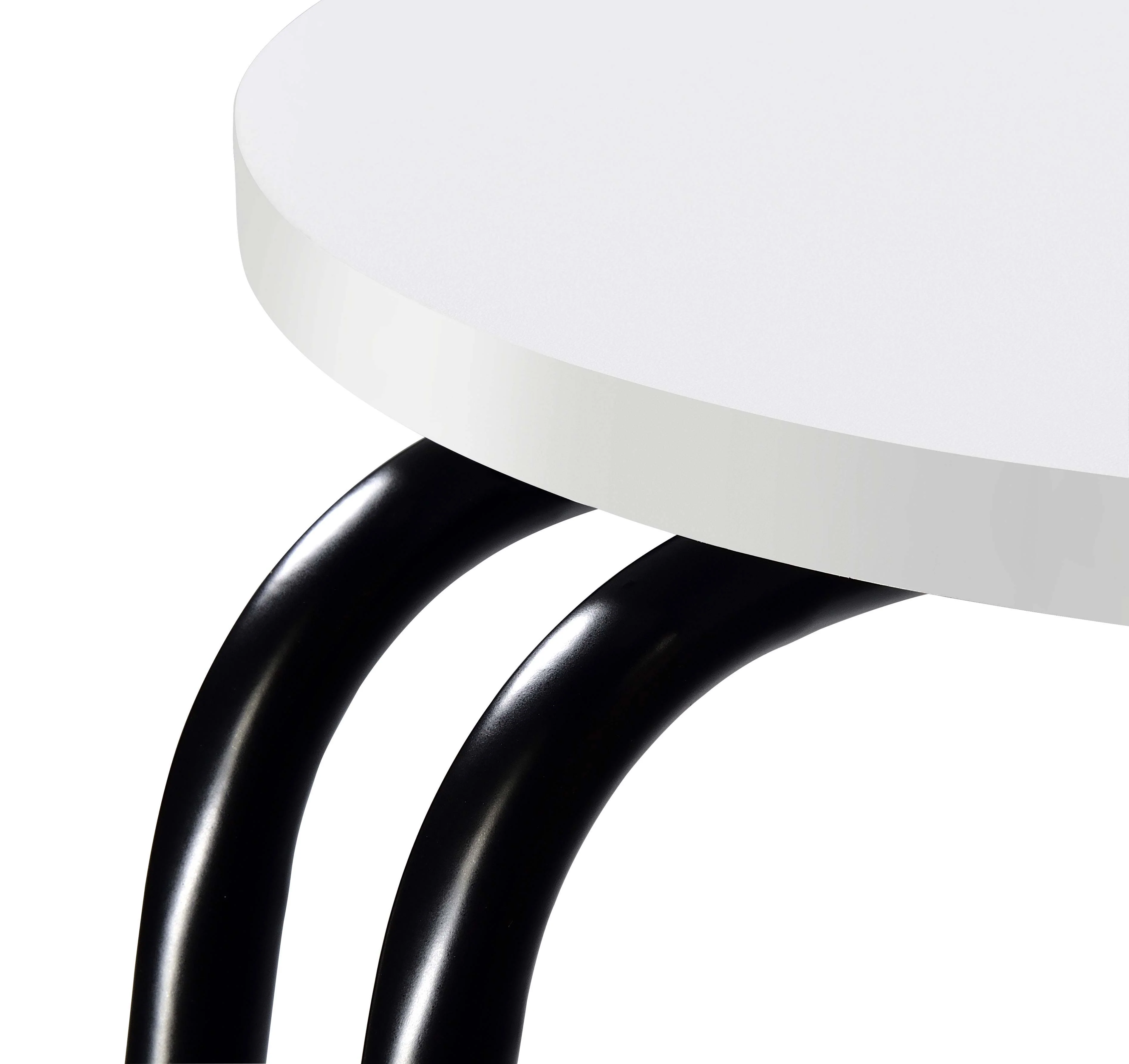 Hilly 3-tier Round Accent Side Table White and Black - Image 10