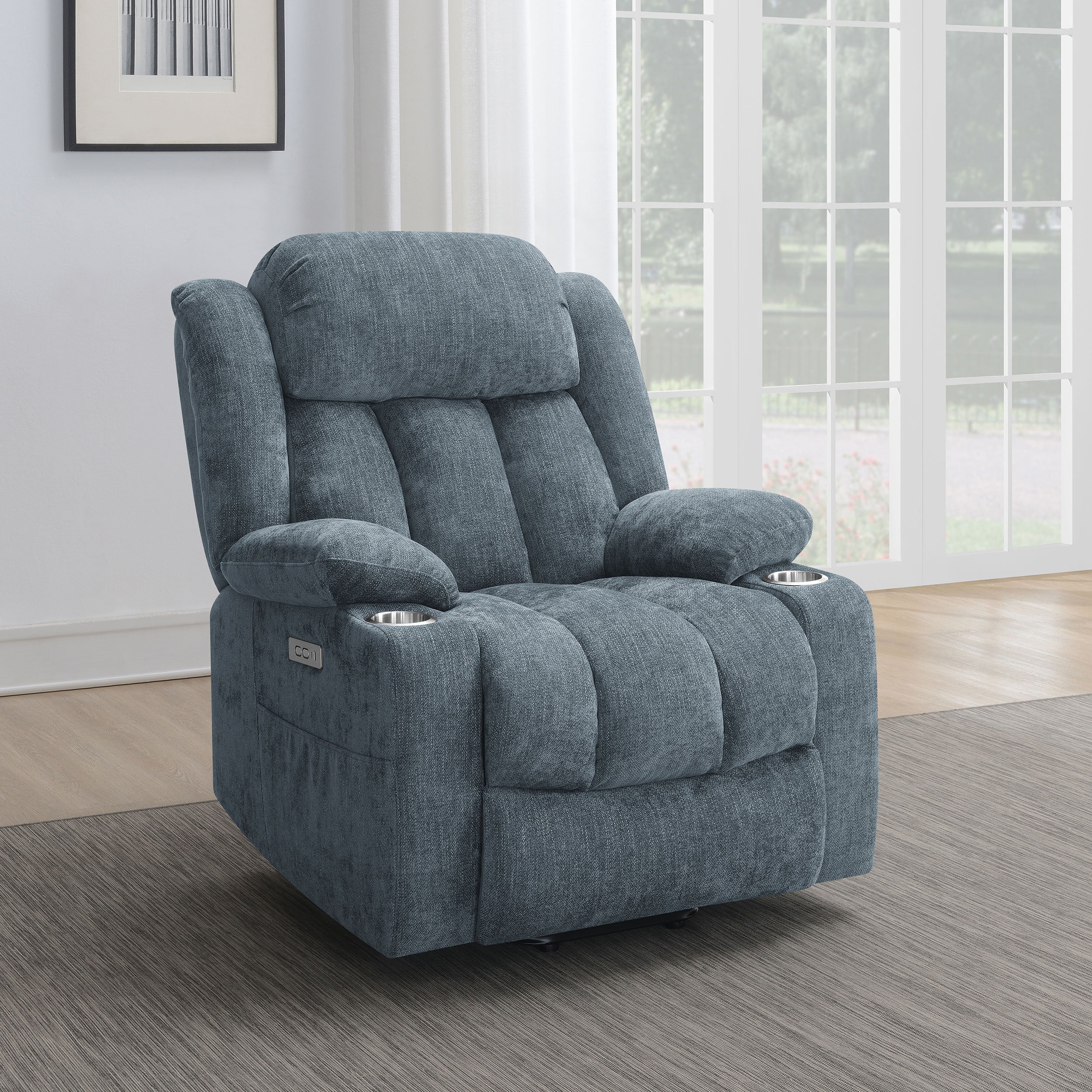 Houston Upholstered Power Lift Recliner Chair - Image 12