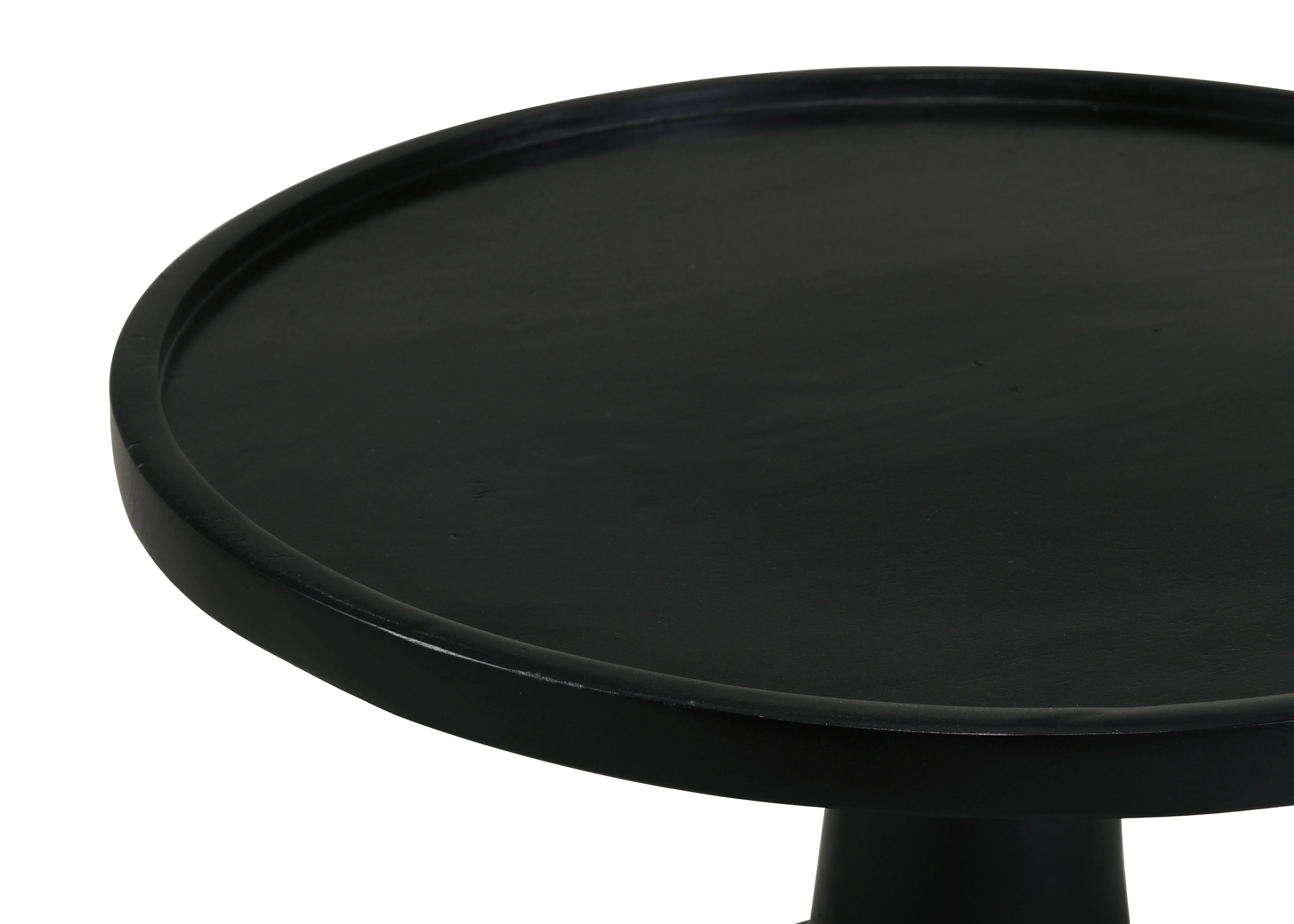 Ixia Round Solid Wood Accent Side Table - Image 10