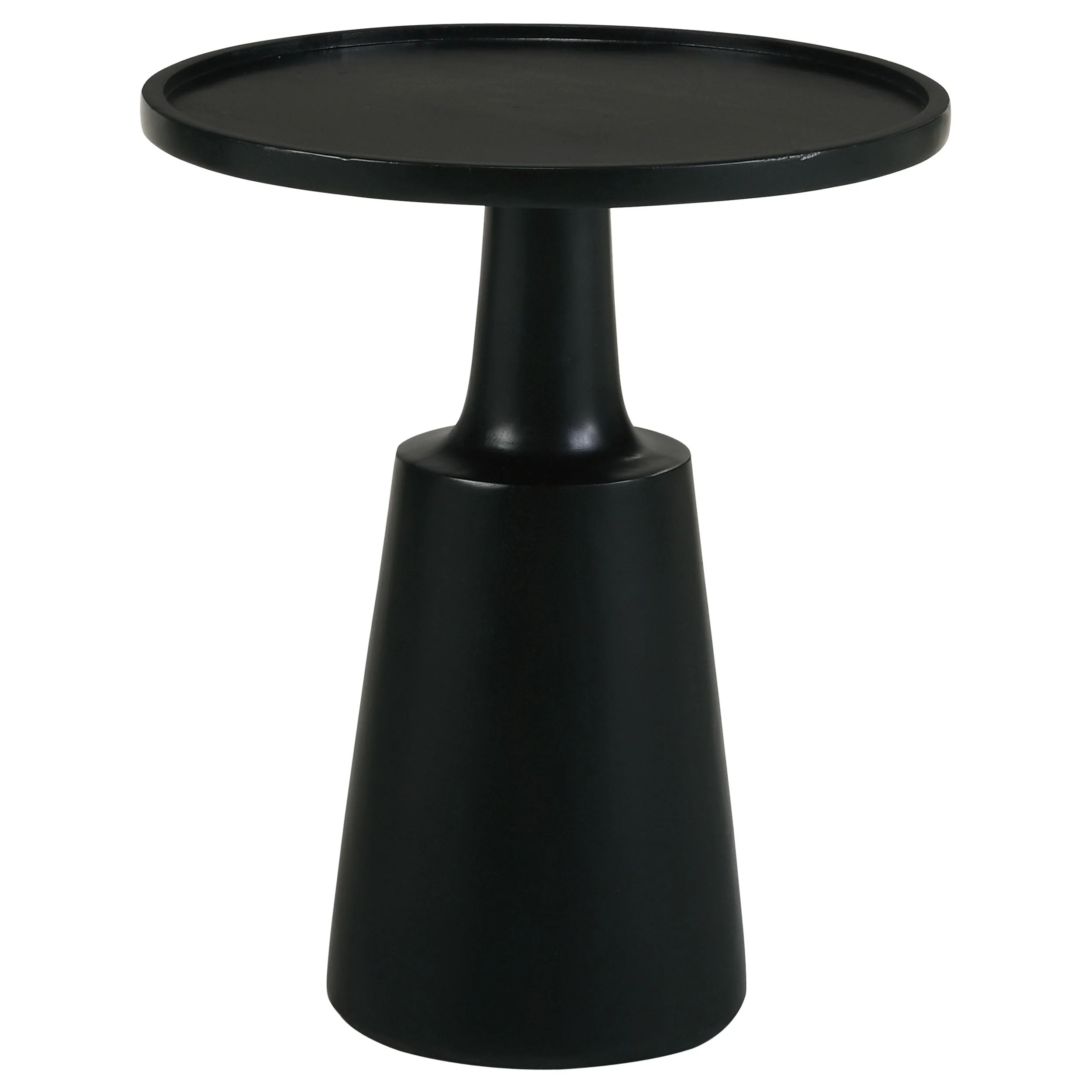 Ixia Round Solid Wood Accent Side Table - Image 4