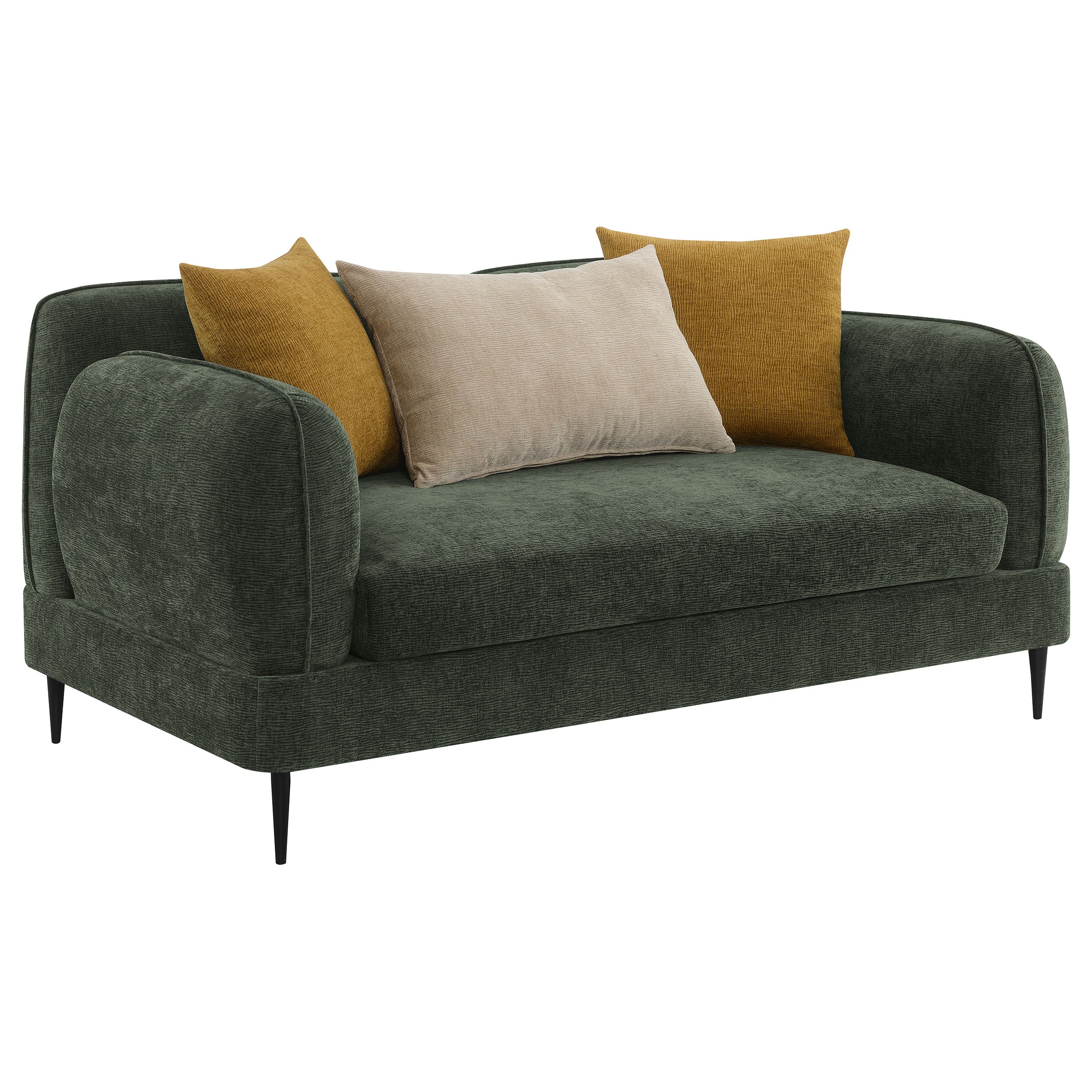 Jade Chenille Upholstered Sofa Set - Image 16