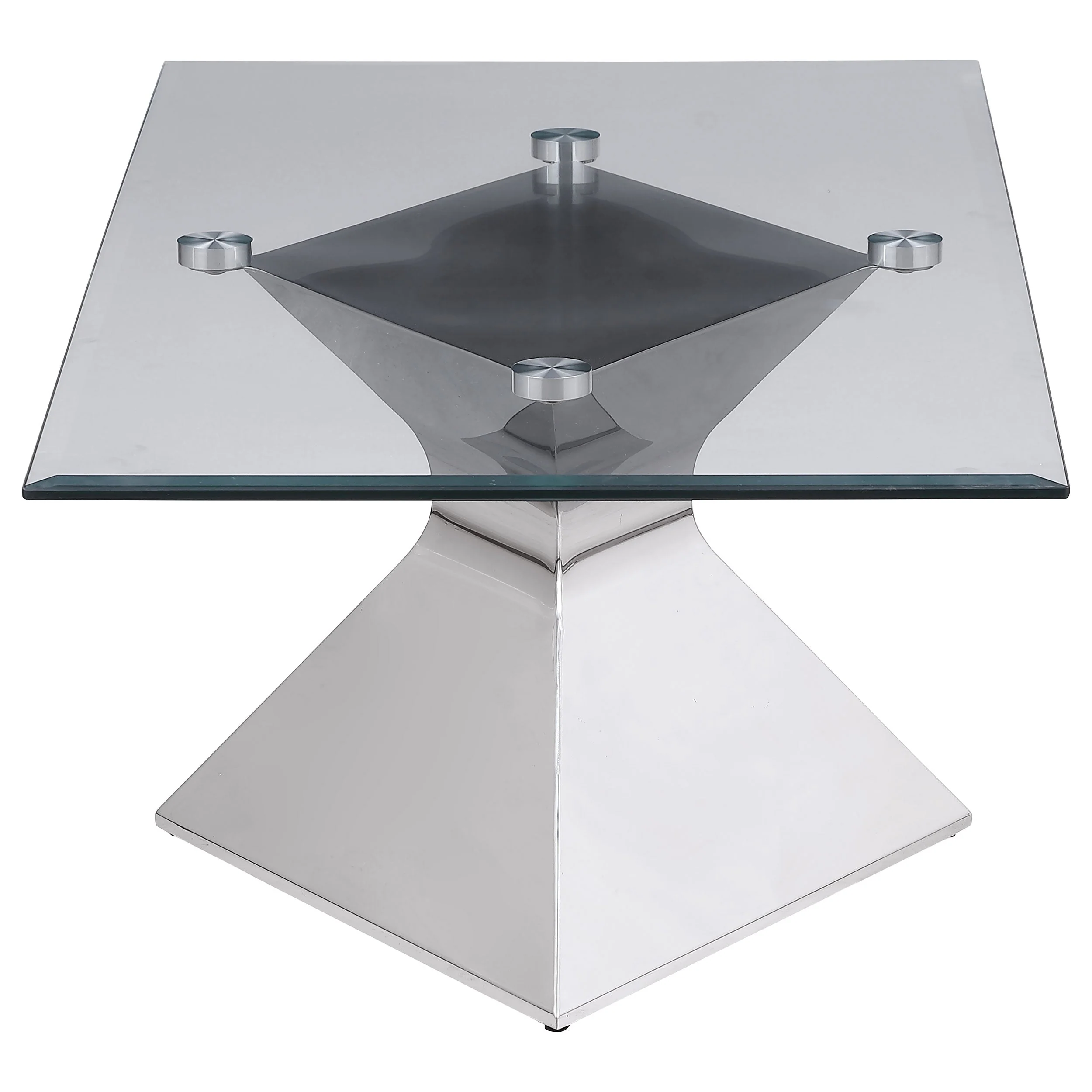 Jenny Rectangular Coffee and End Table Set Chrome - Image 10