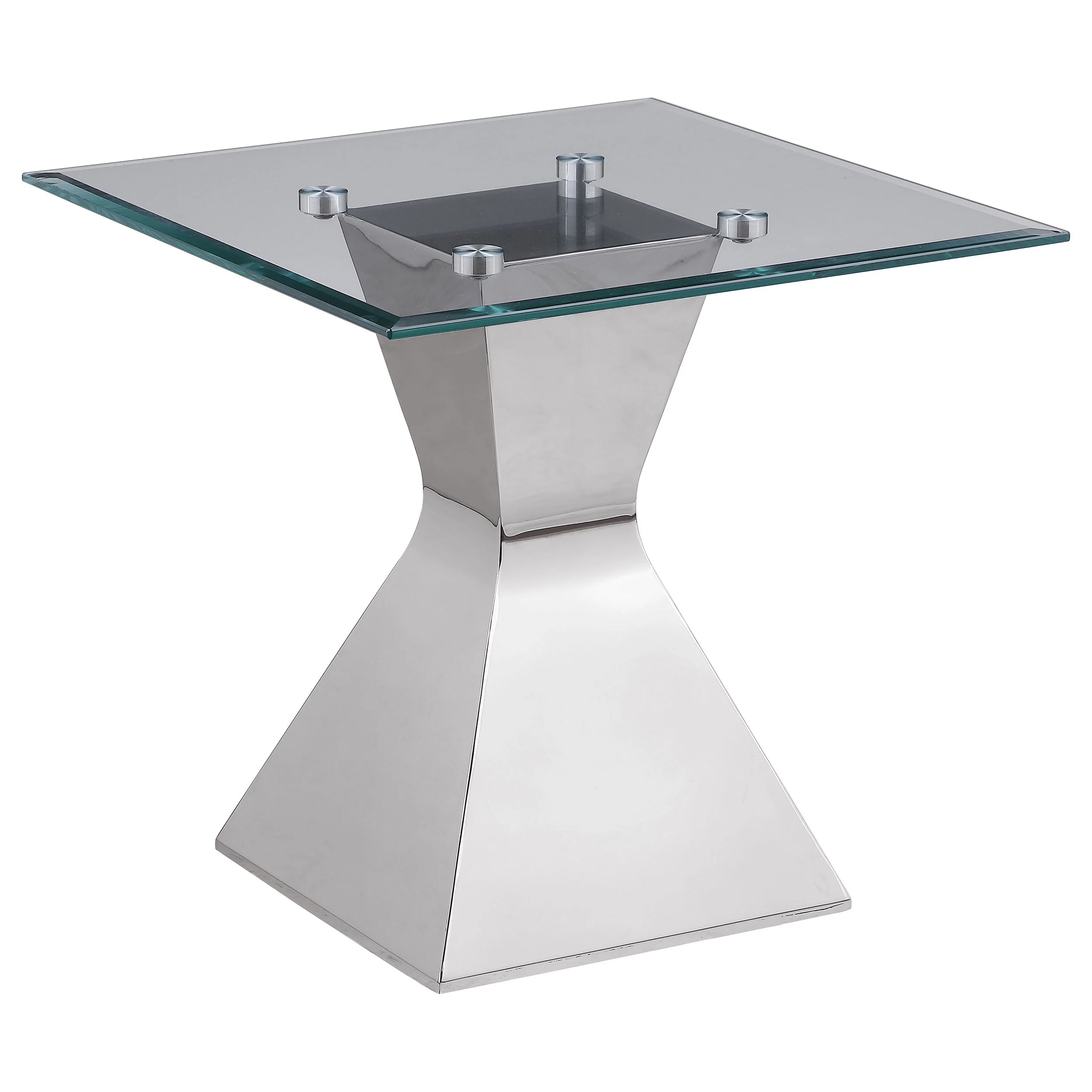 Jenny Rectangular Coffee and End Table Set Chrome - Image 12