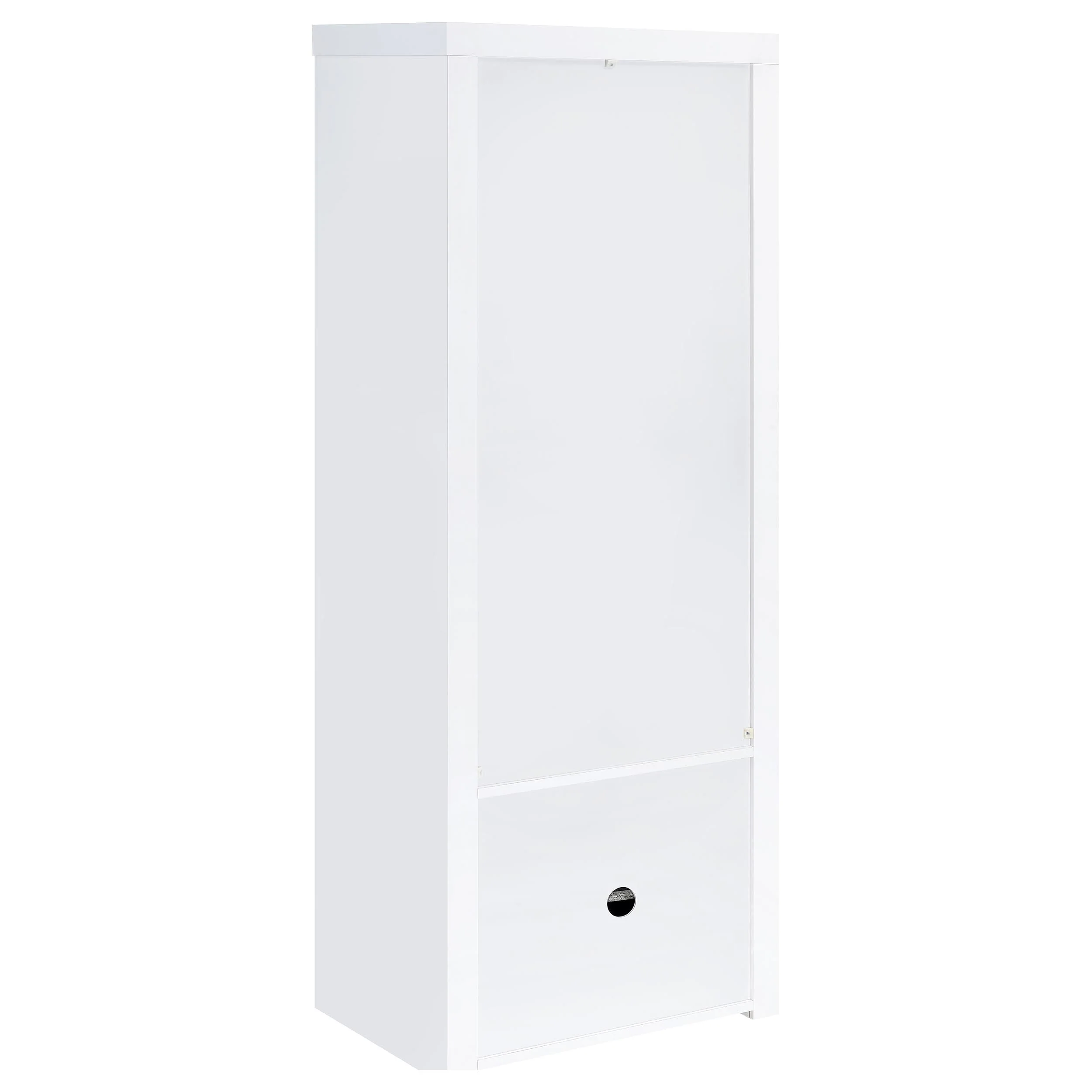 Jude 3-shelf Engineered Wood Media Tower High Gloss White - Image 7
