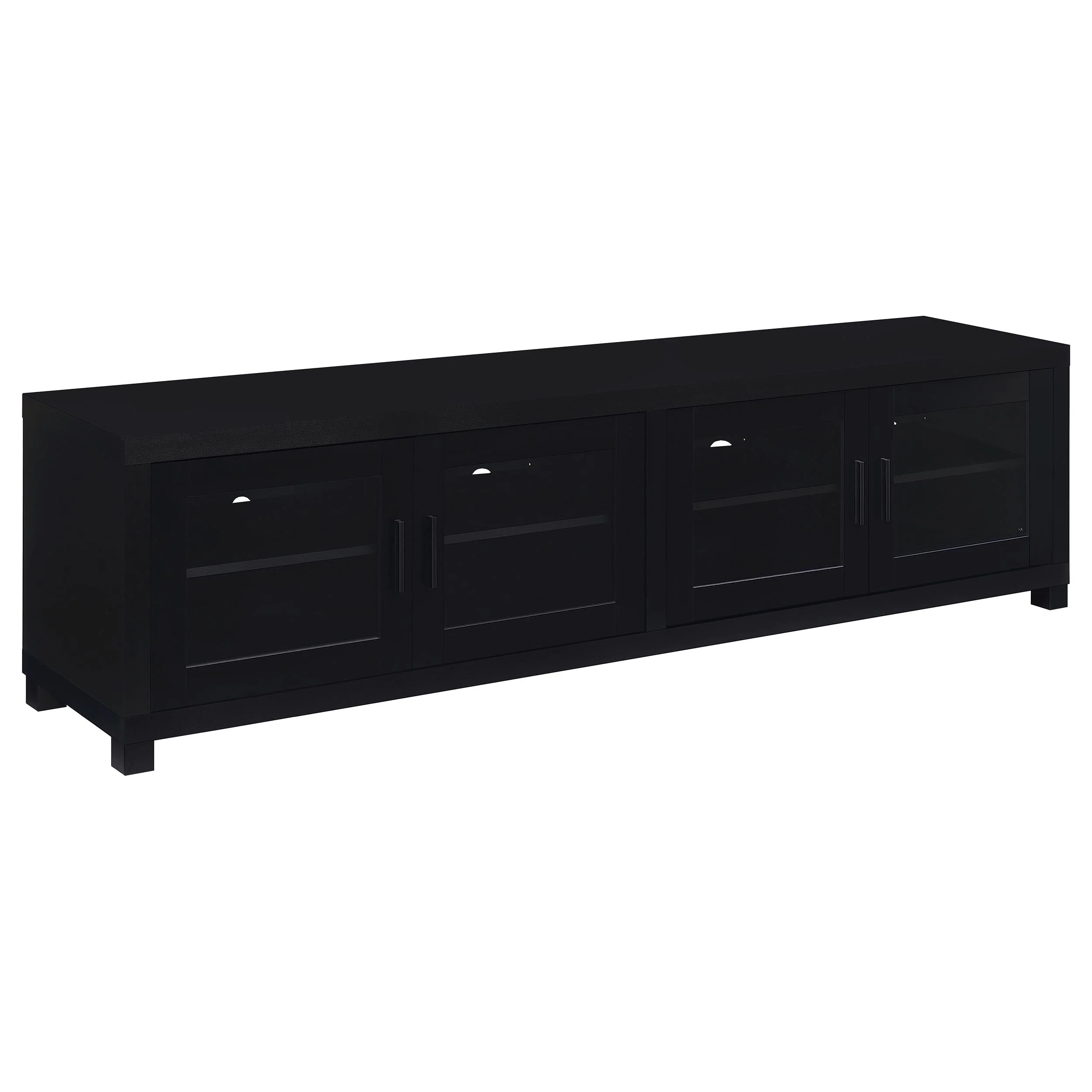 Jupiter 3-piece Entertainment Center 79-inch TV Stand Black - Image 10