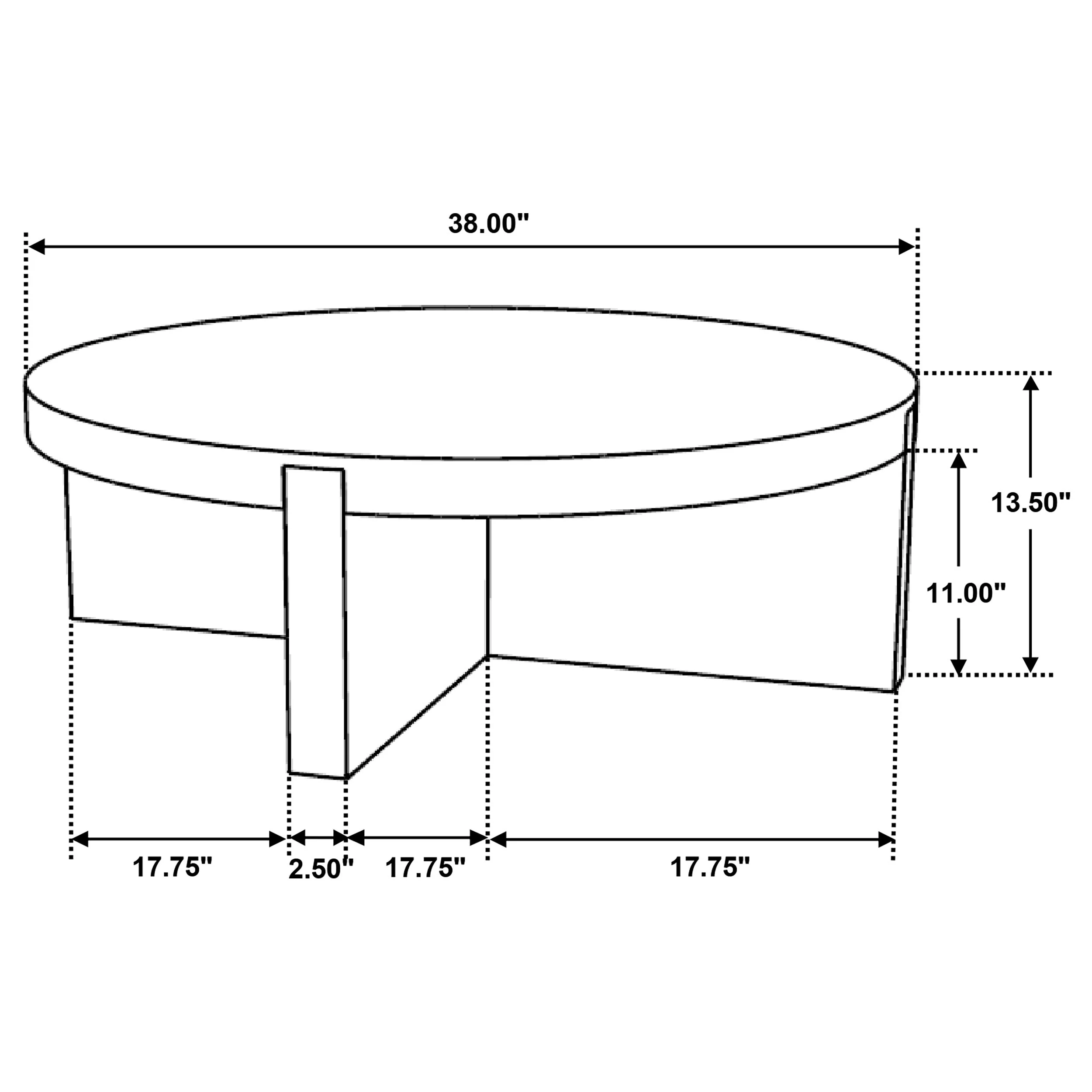 Kinkaid Round Solid Mango Wood Coffee Table Brown - Image 7