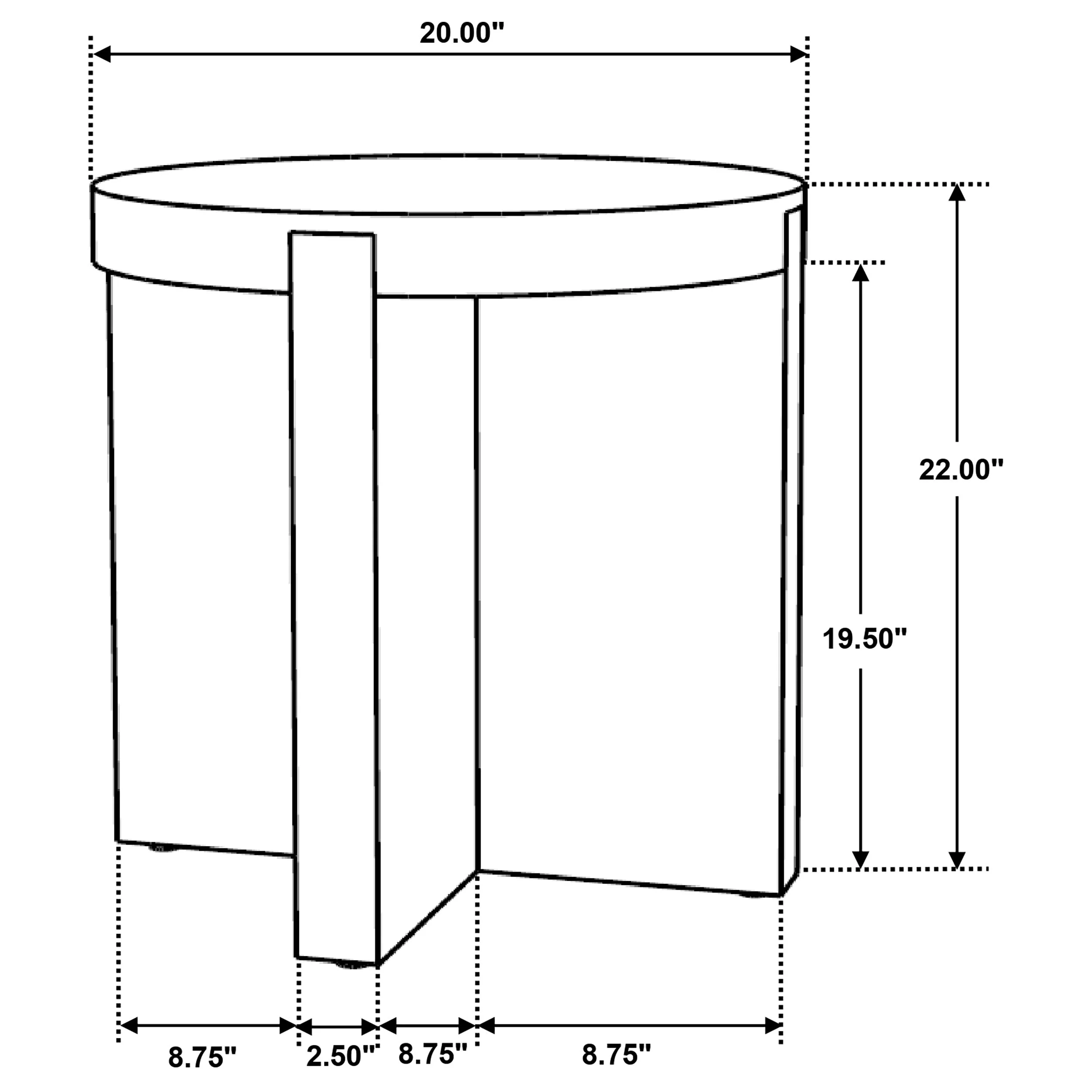 Kinkaid Round Solid Mango Wood End Table Brown - Image 7