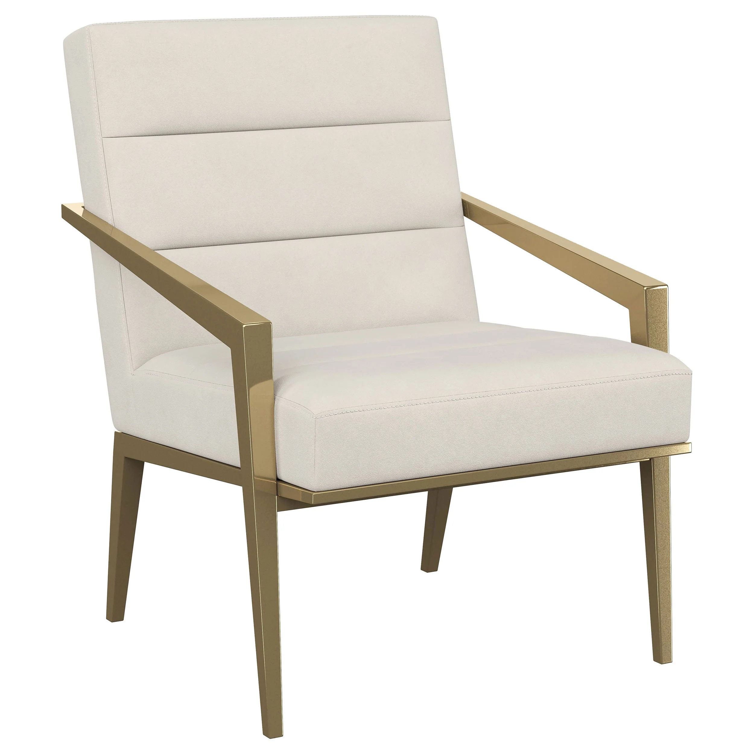 Kirra Upholstered Metal Arm Accent Chair - Image 3