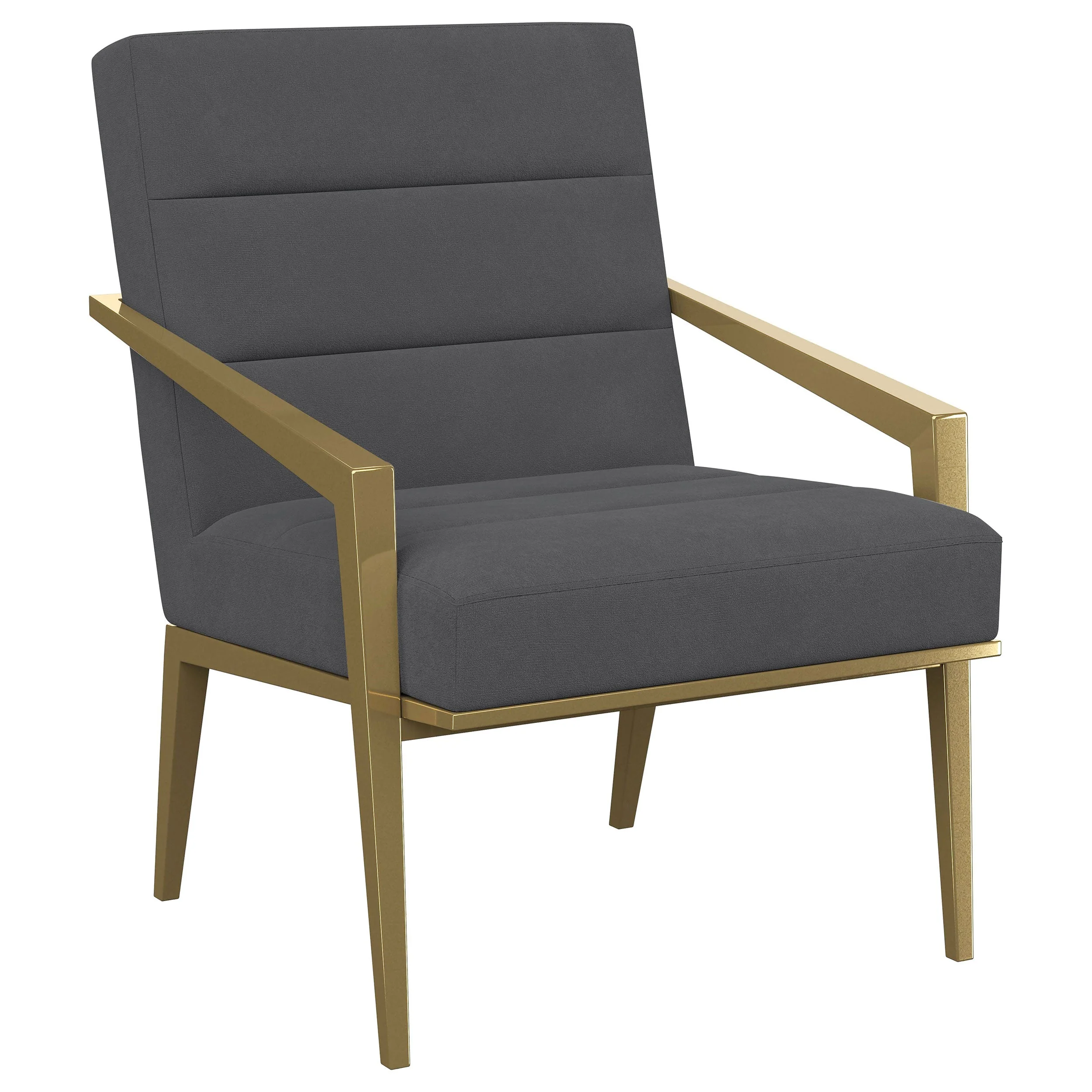 Kirra Upholstered Metal Arm Accent Chair - Image 4