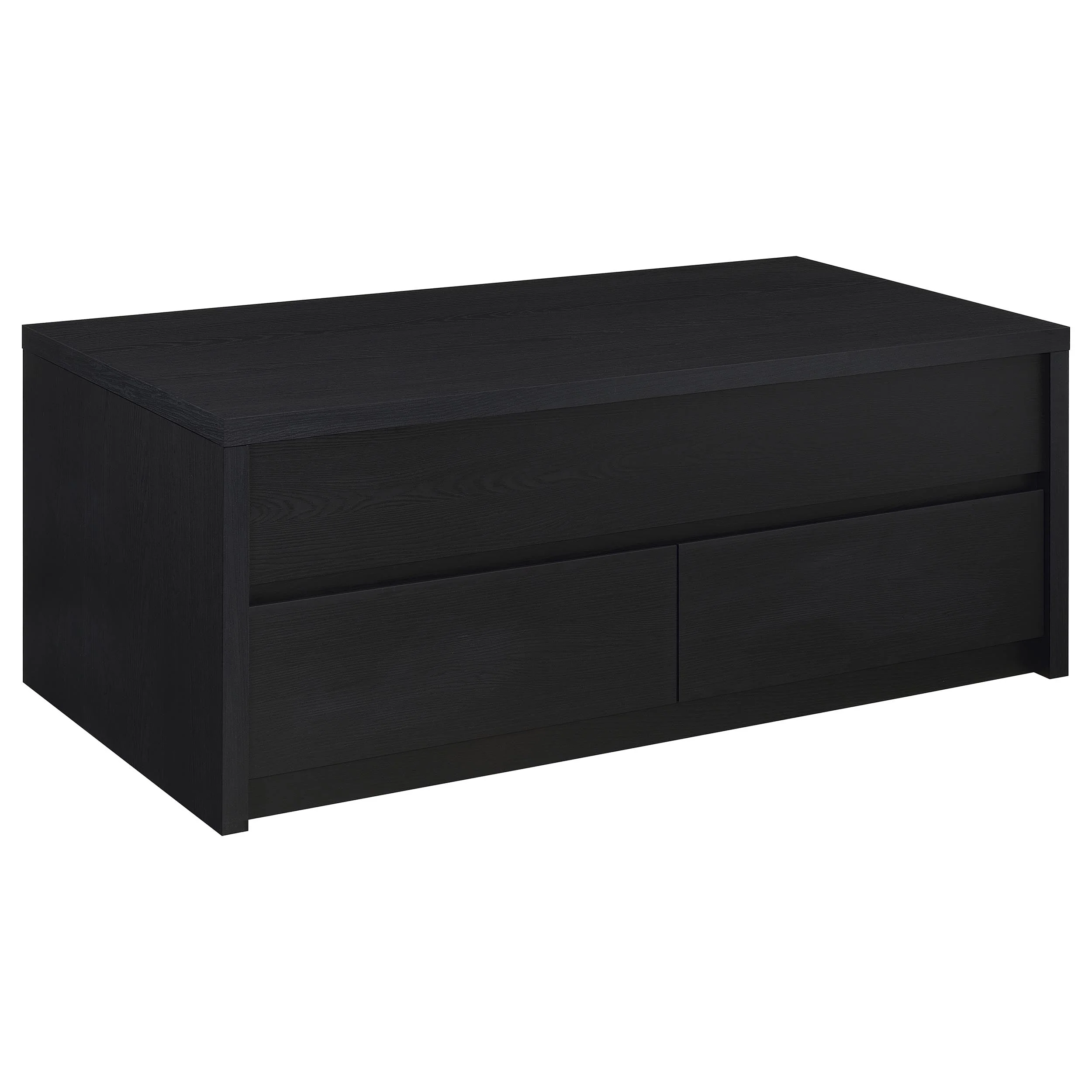Knapp Lift Top Cocktail Coffee Table with Dual Drawers Black - Image 5
