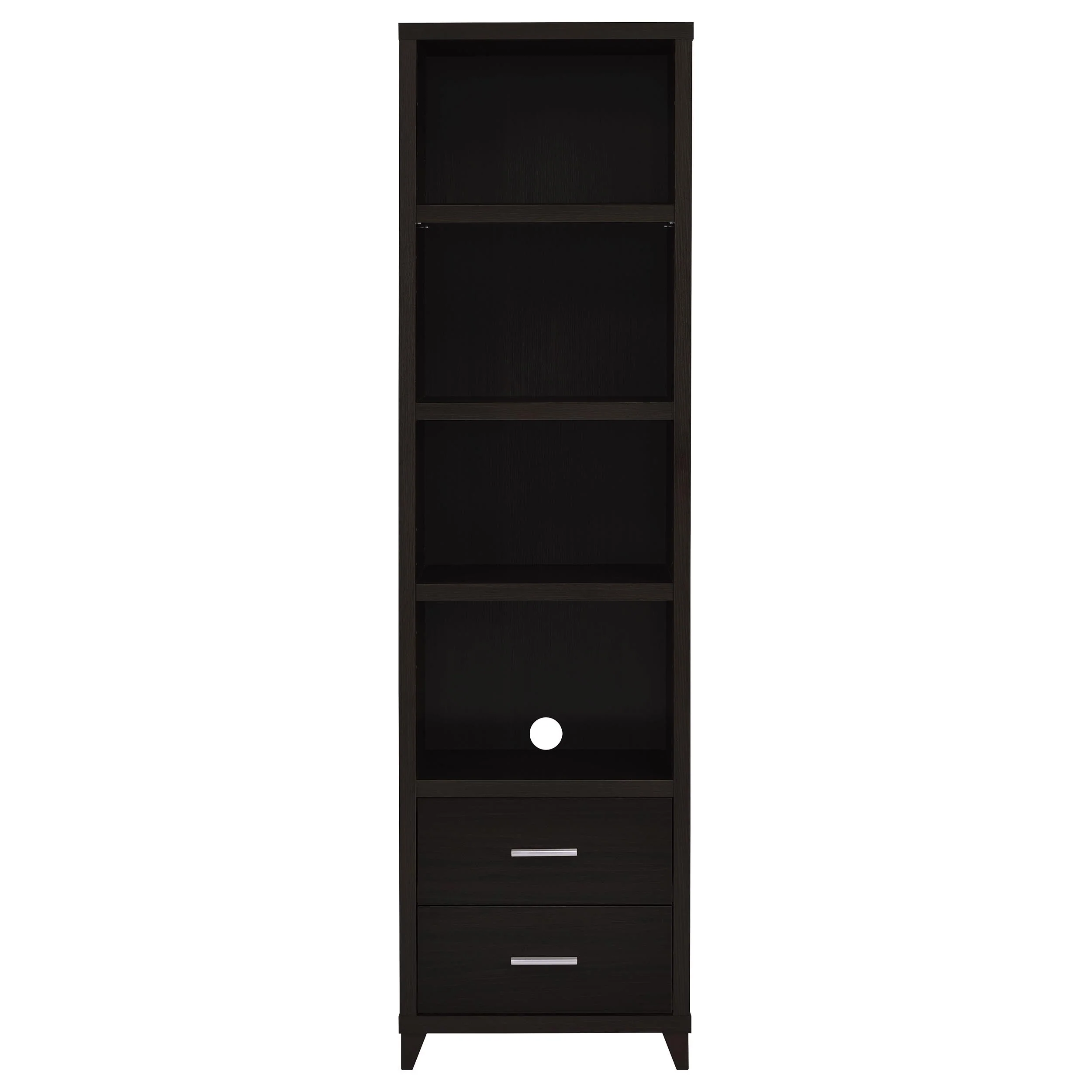 Lewes 4-shelf Engineered Wood Media Tower Cappuccino - Image 5