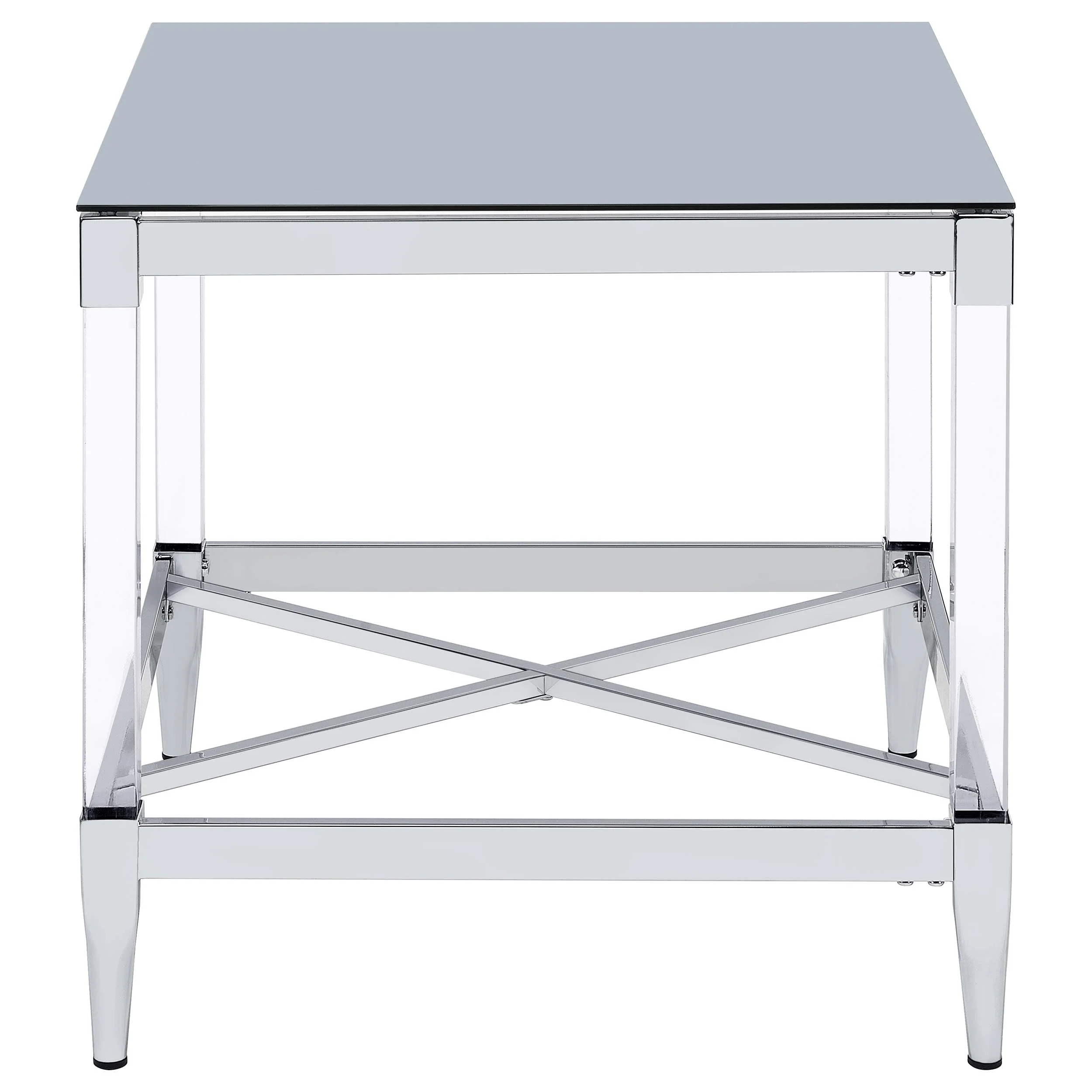 Lindley Square Coffee and End Table Set Chrome - Image 12