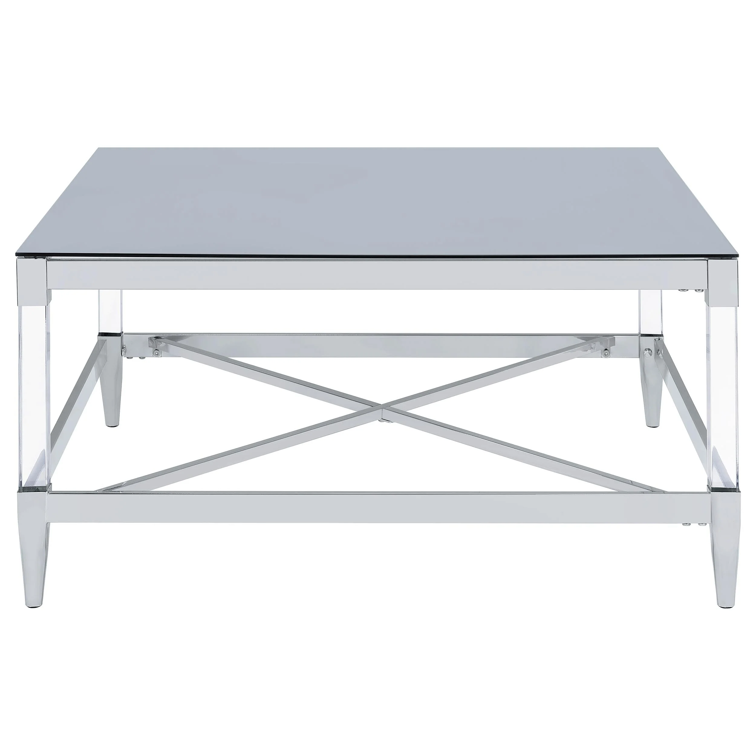 Lindley Square Coffee and End Table Set Chrome - Image 16