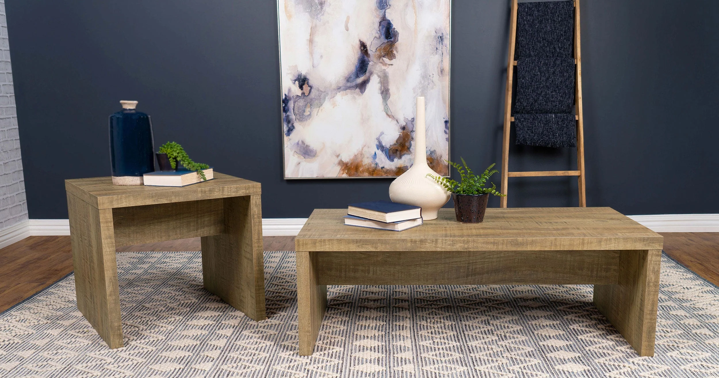 Lynette Rectangular Engineered Wood Coffee Table Mango - Image 8