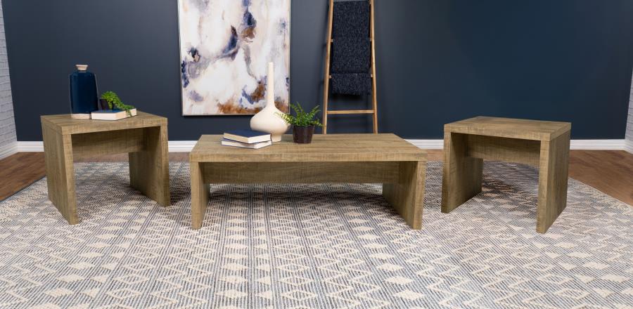 Lynette Rectangular Coffee and End Table Set Mango - Image 2