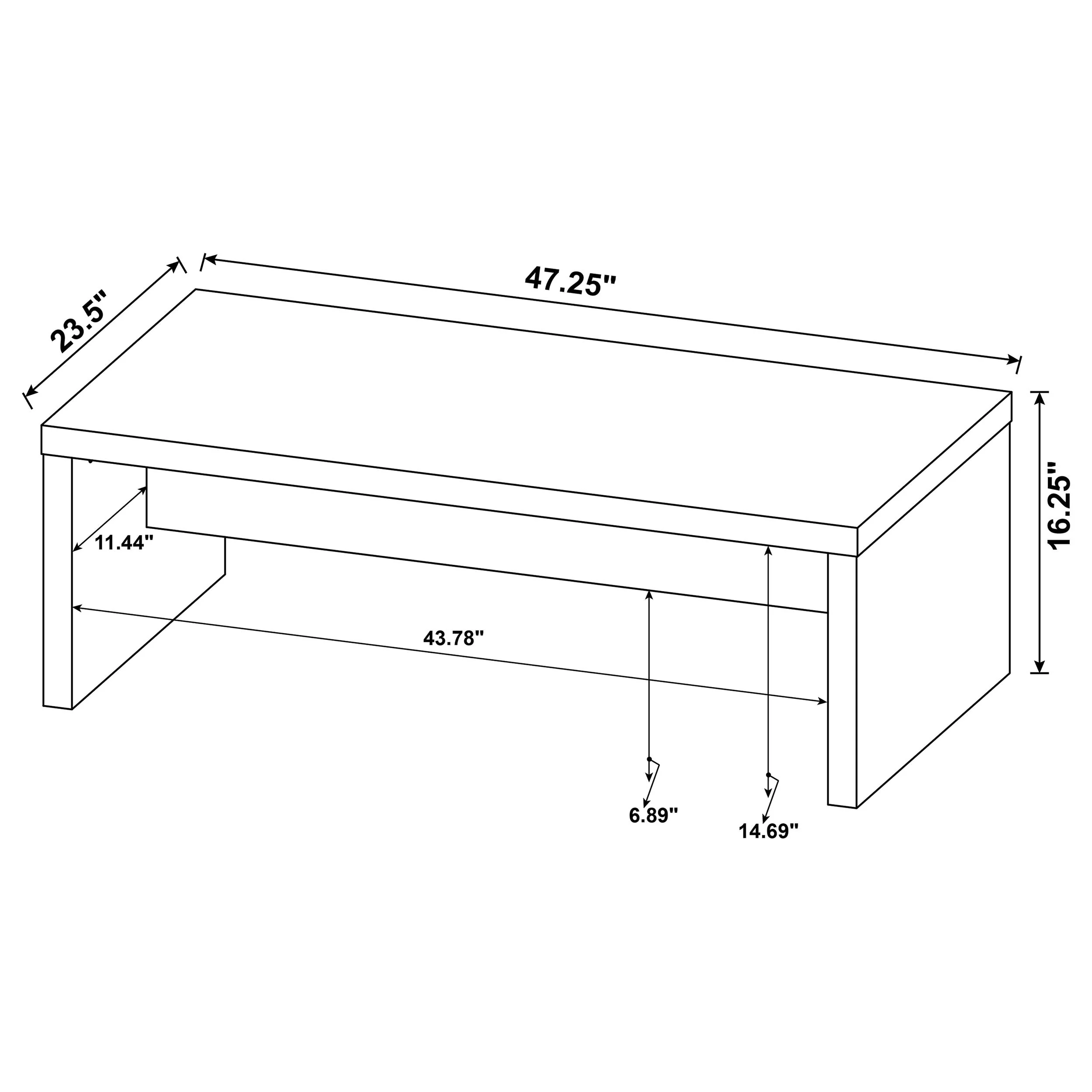 Lynette Rectangular Coffee and End Table Set Mango - Image 23