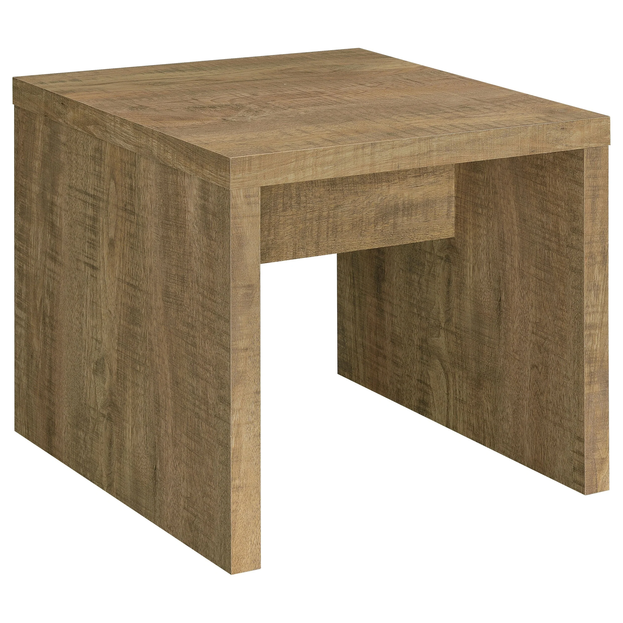 Lynette Square Engineered Wood End Table Mango - Image 2