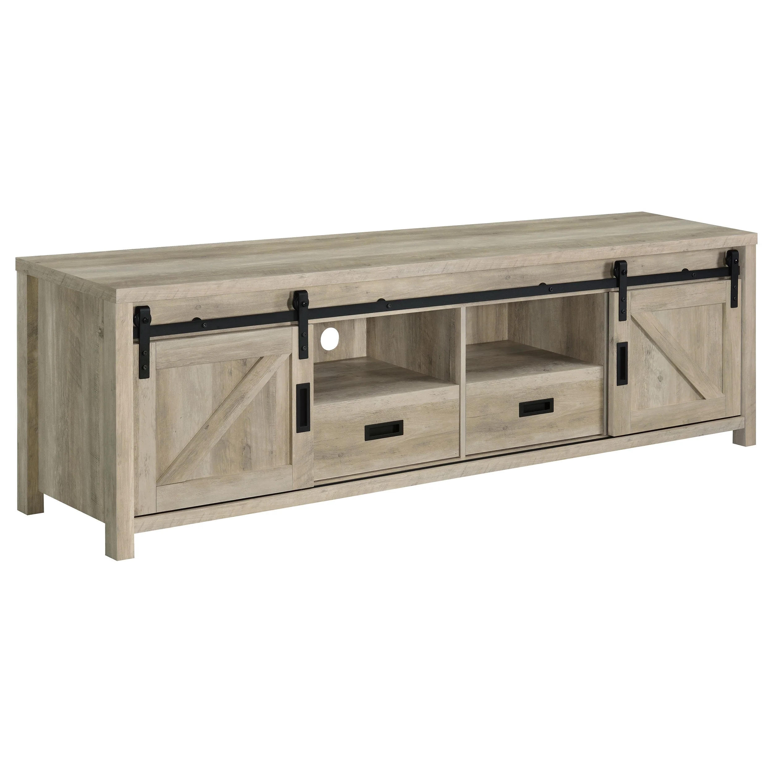 Madra 2-door Engineered Wood 79-inch TV Stand - Image 3