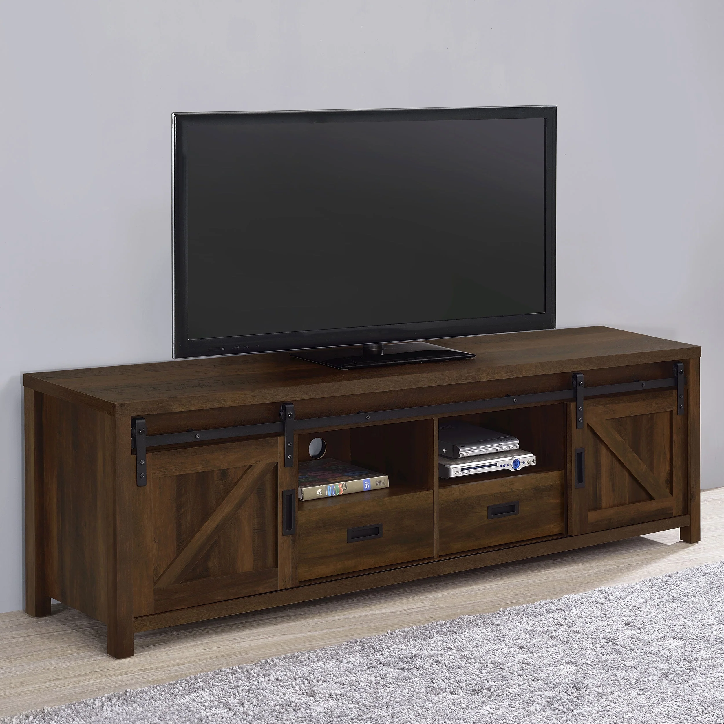 Madra 2-door Engineered Wood 79-inch TV Stand - Image 6