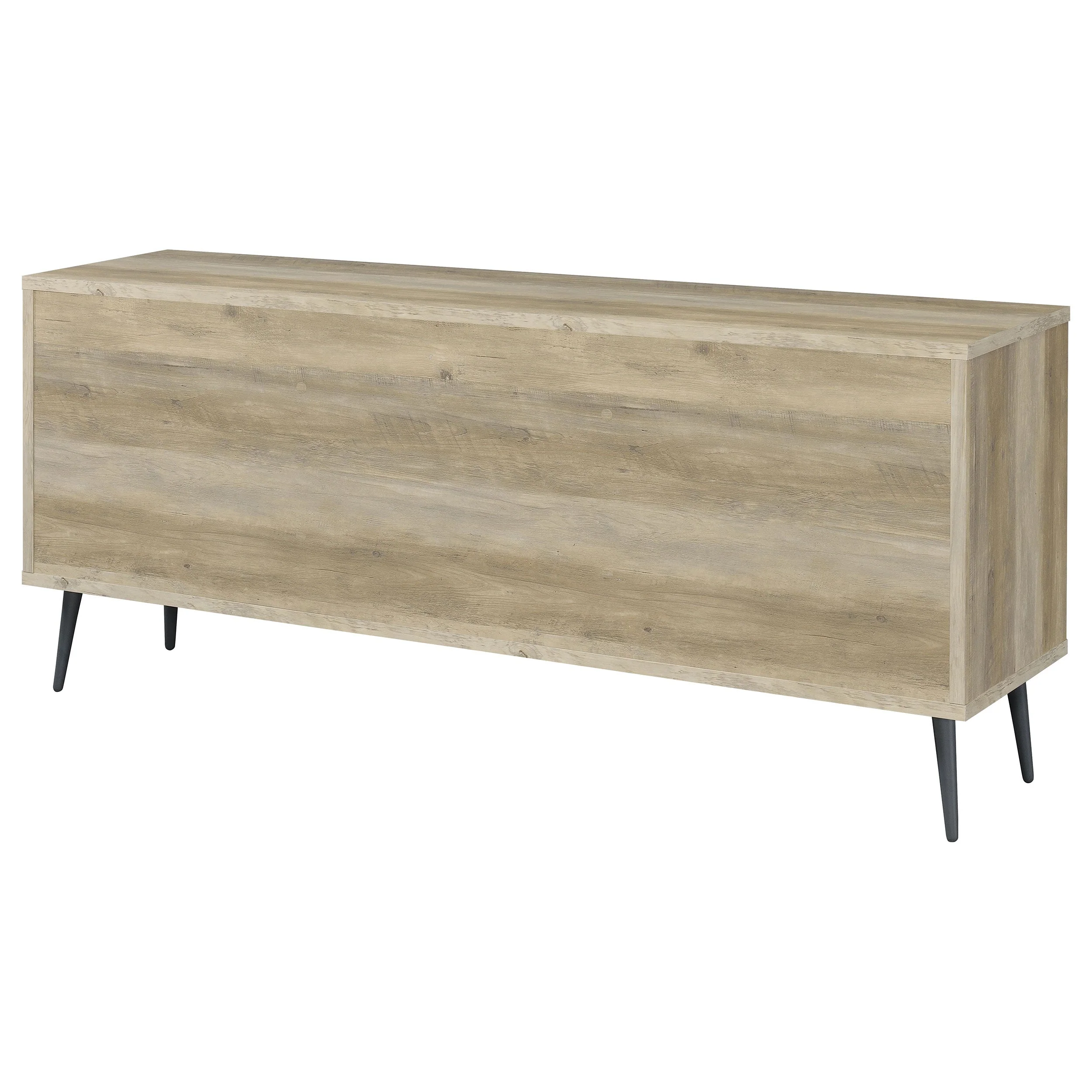 Maeve 2-door Engineered Wood Cabinet Antique Pine and Grey - Image 9