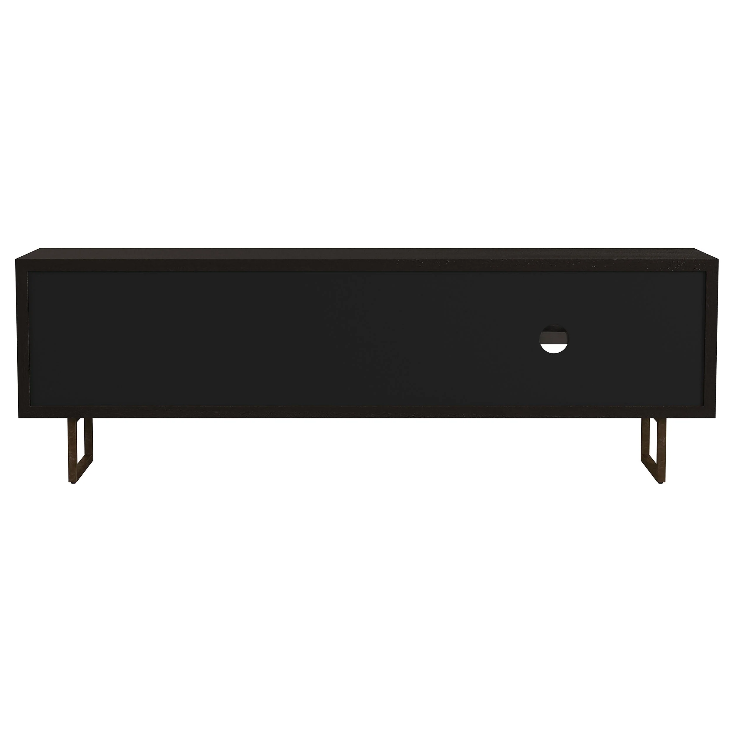 Marsden 2-door Mango Wood 70-inch TV Stand Charcoal Black - Image 9
