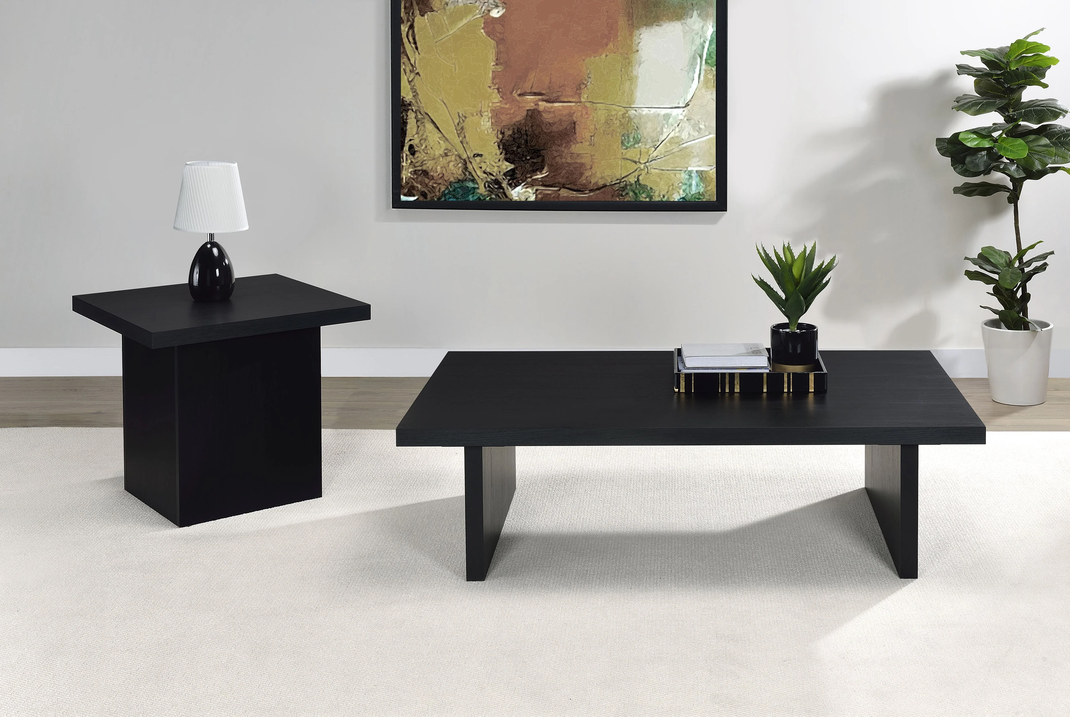 Max Rectangular Coffee and End Table Set - Image 3
