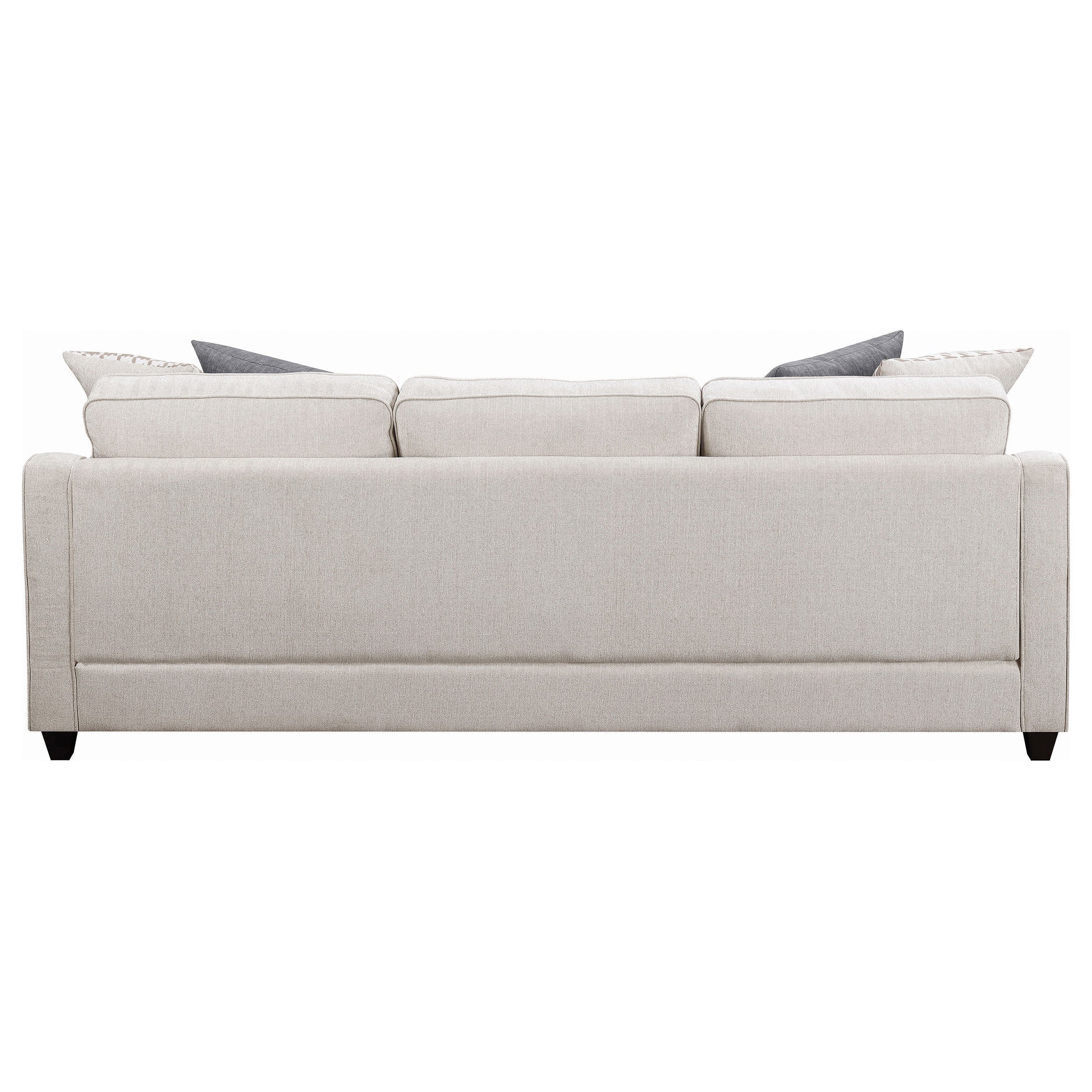 Mcloughlin Upholstered Sloped Arm Sectional Sofa Platinum - Image 6