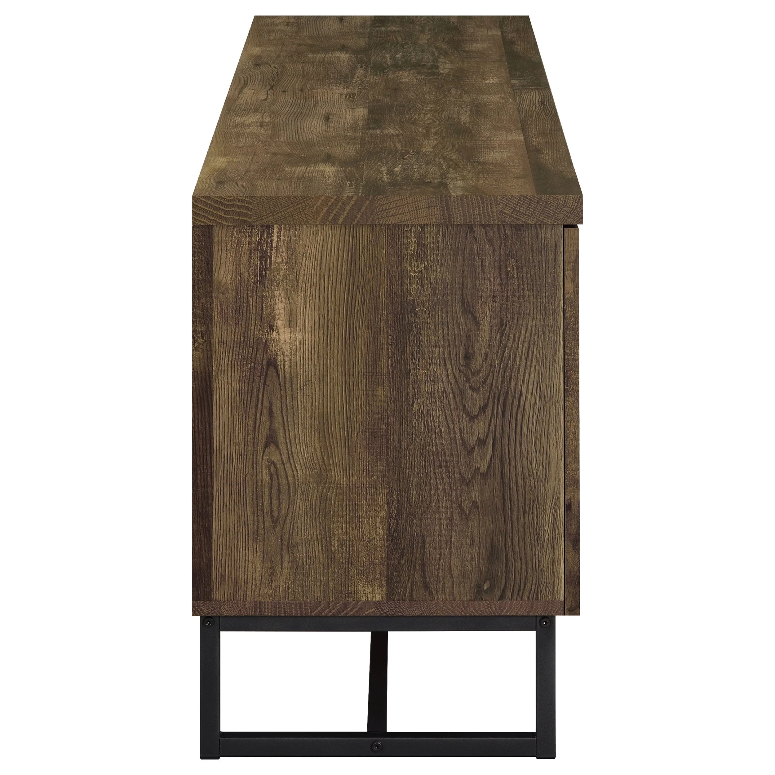 Myles 2-door Engineered Wood 60-inch TV Stand Rustic Oak - Image 10