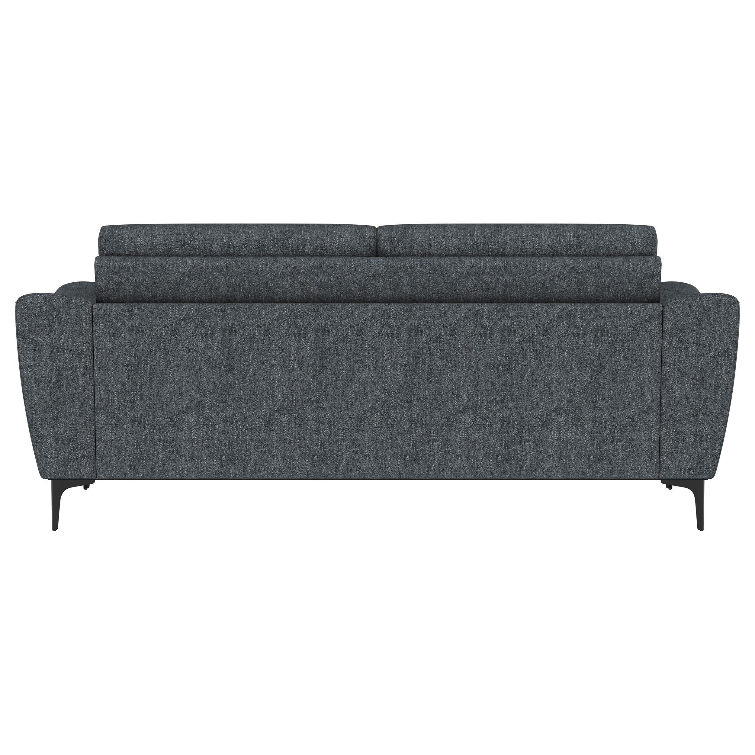Nolan Upholstered Sloped Track Arm Sofa Charcoal - Image 8
