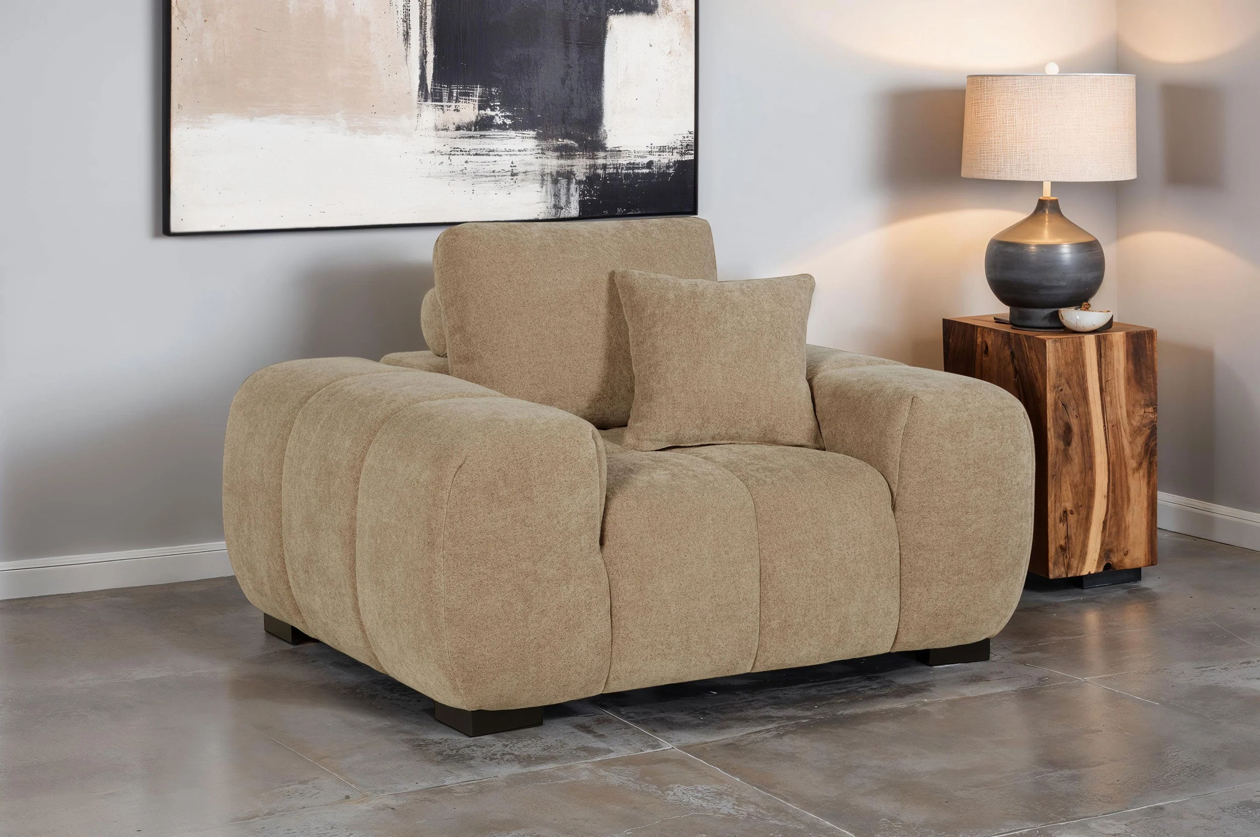 Octavia Upholstered Track Arm Accent Chair - Image 11