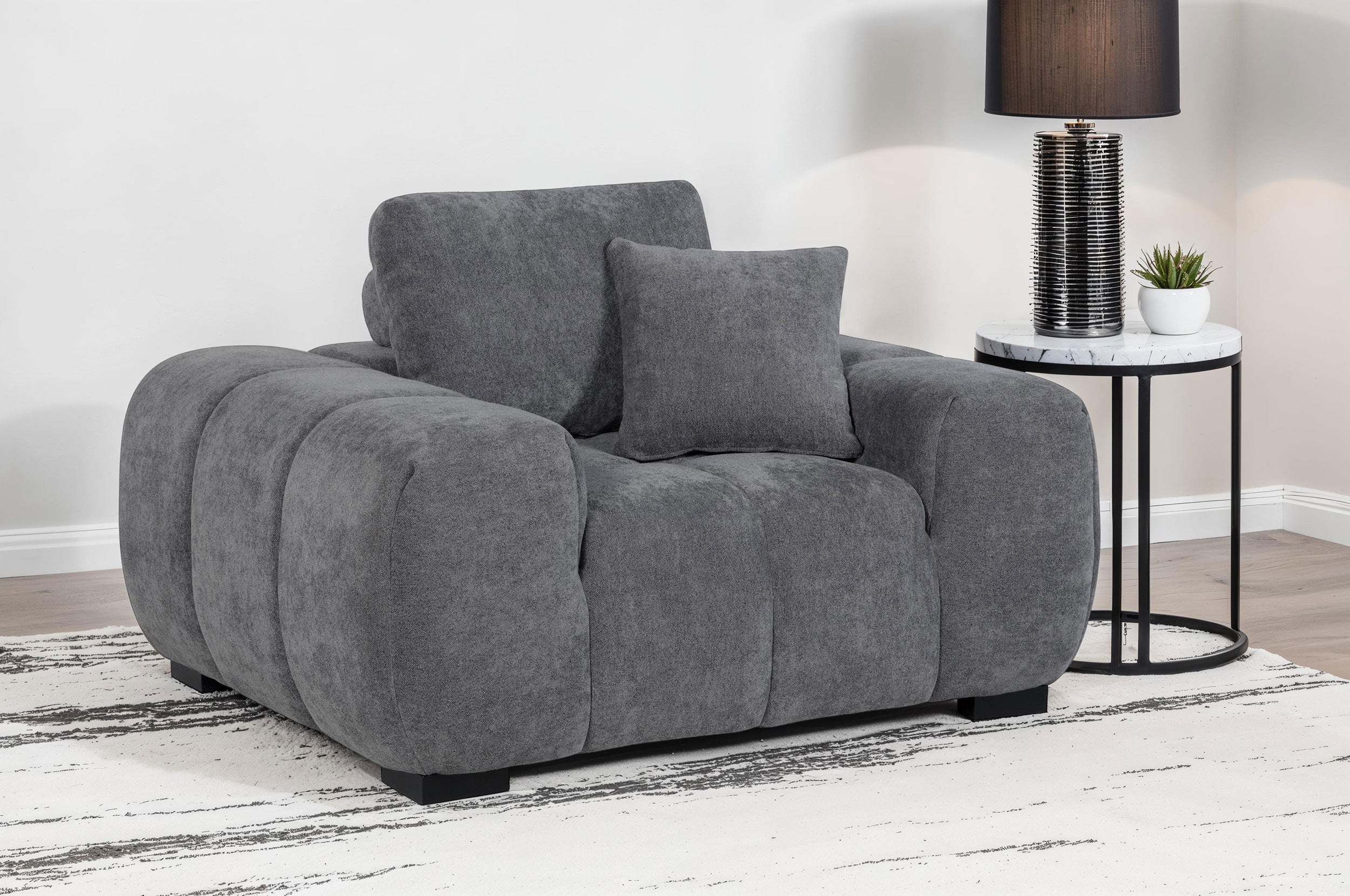 Octavia Upholstered Track Arm Accent Chair - Image 12