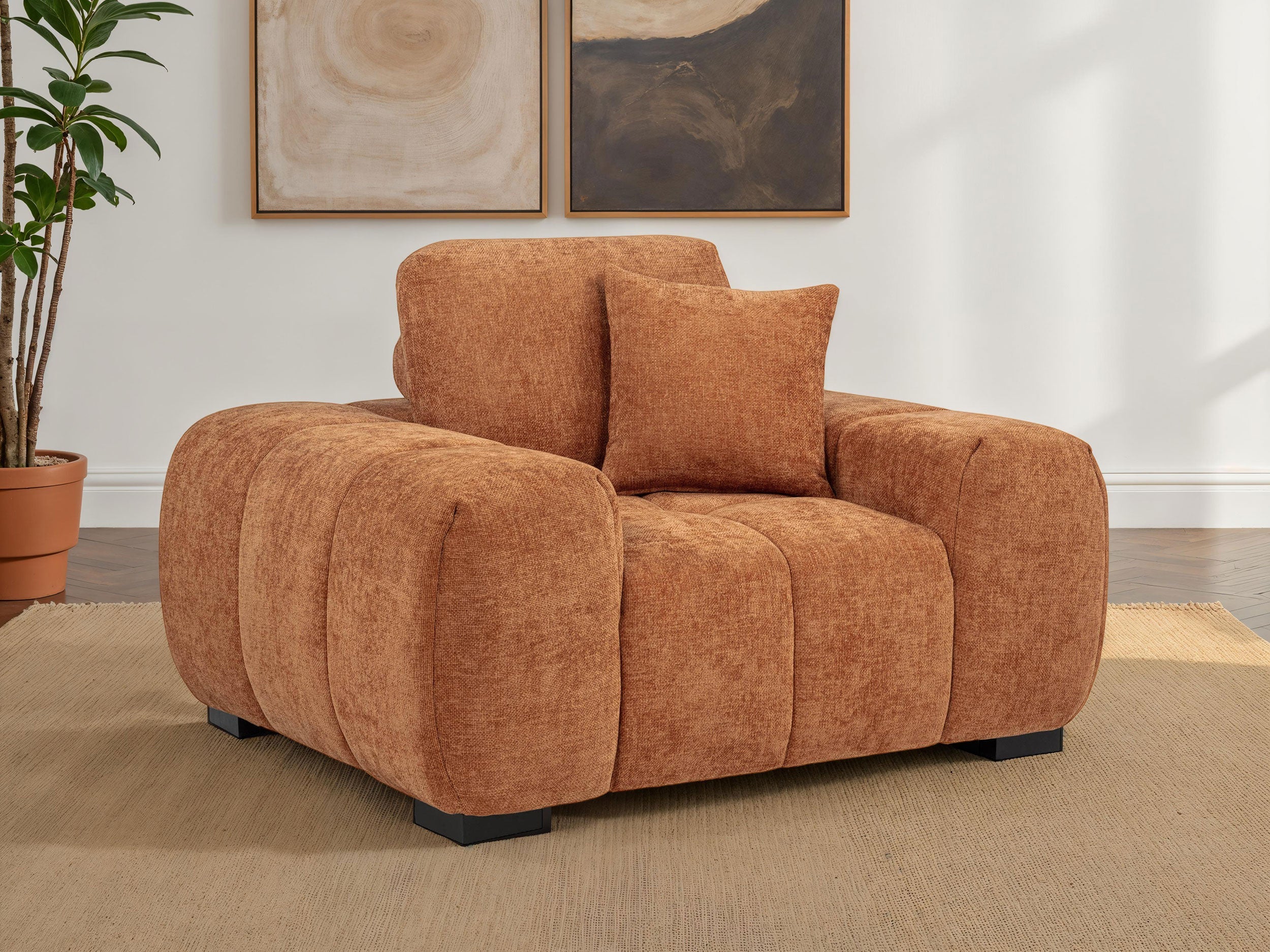 Octavia Upholstered Track Arm Accent Chair - Image 15