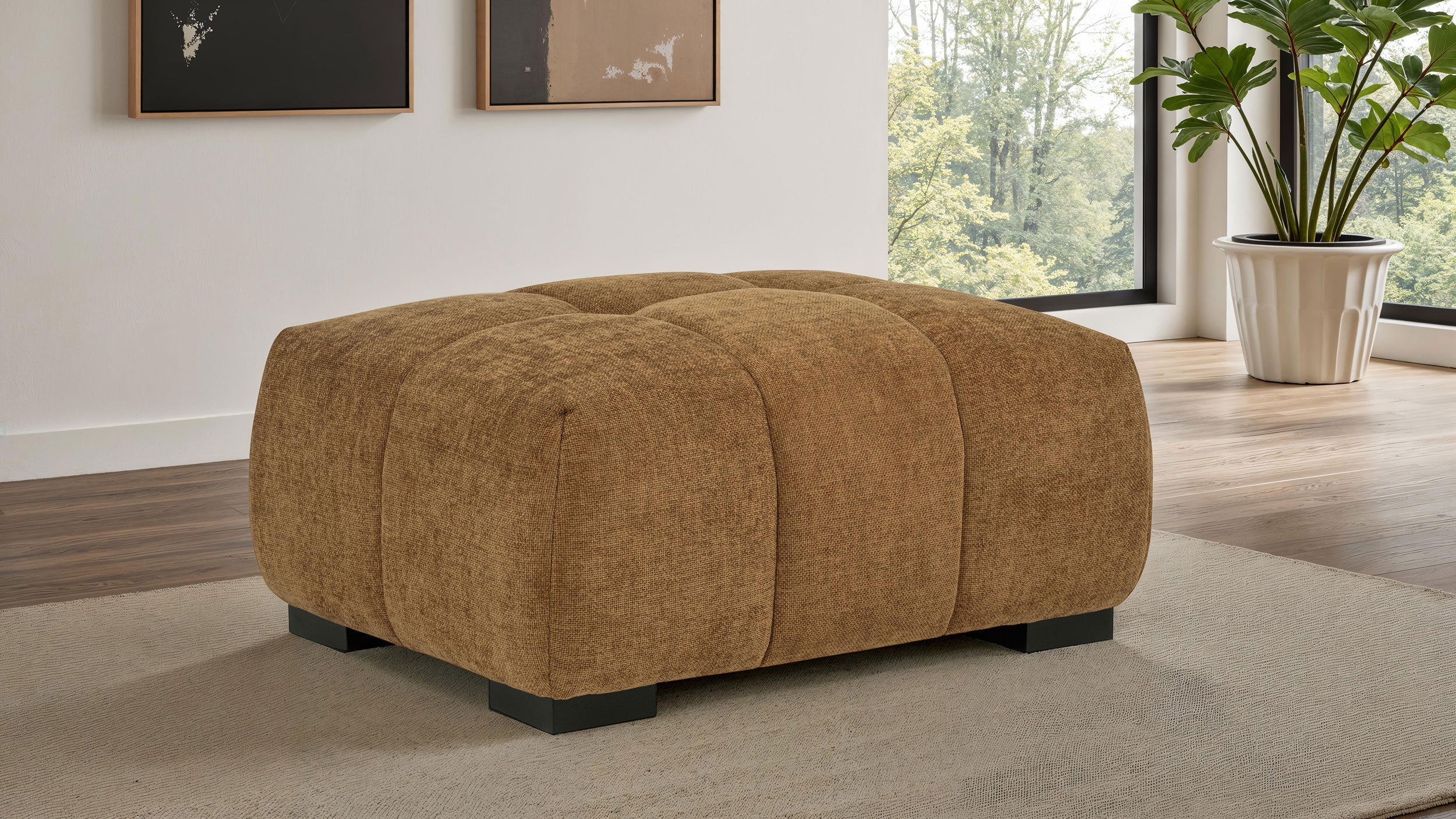 Octavia Upholstered Rectangular Ottoman - Image 14