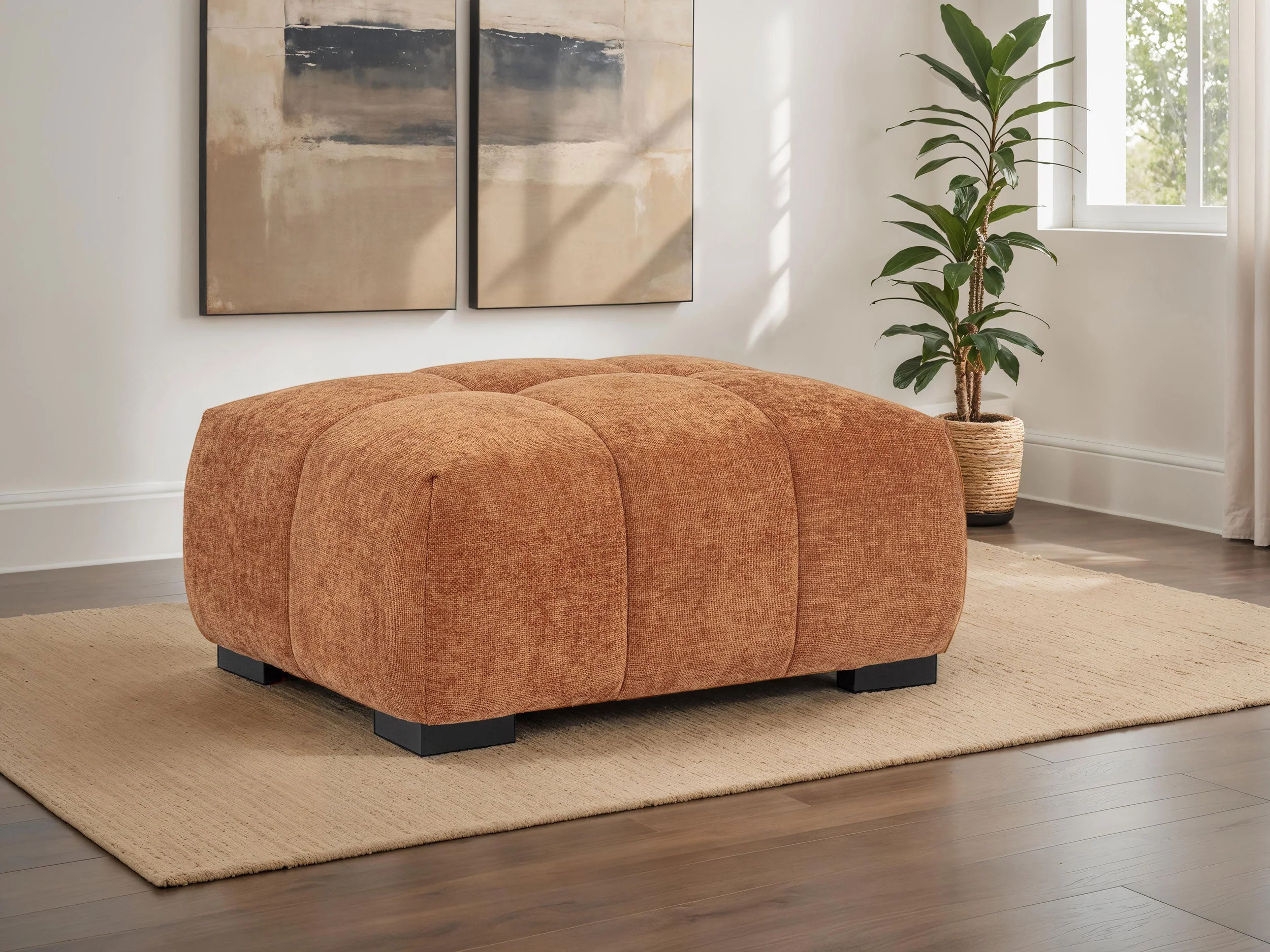 Octavia Upholstered Rectangular Ottoman - Image 15