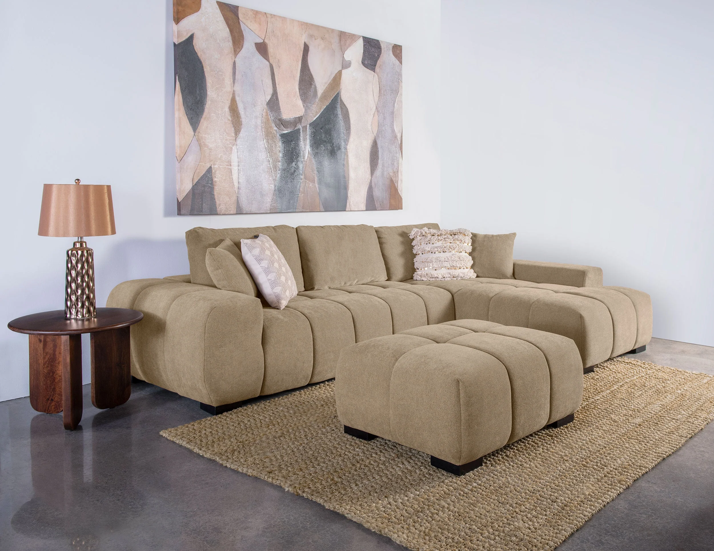 Octavia Upholstered Rectangular Ottoman - Image 36