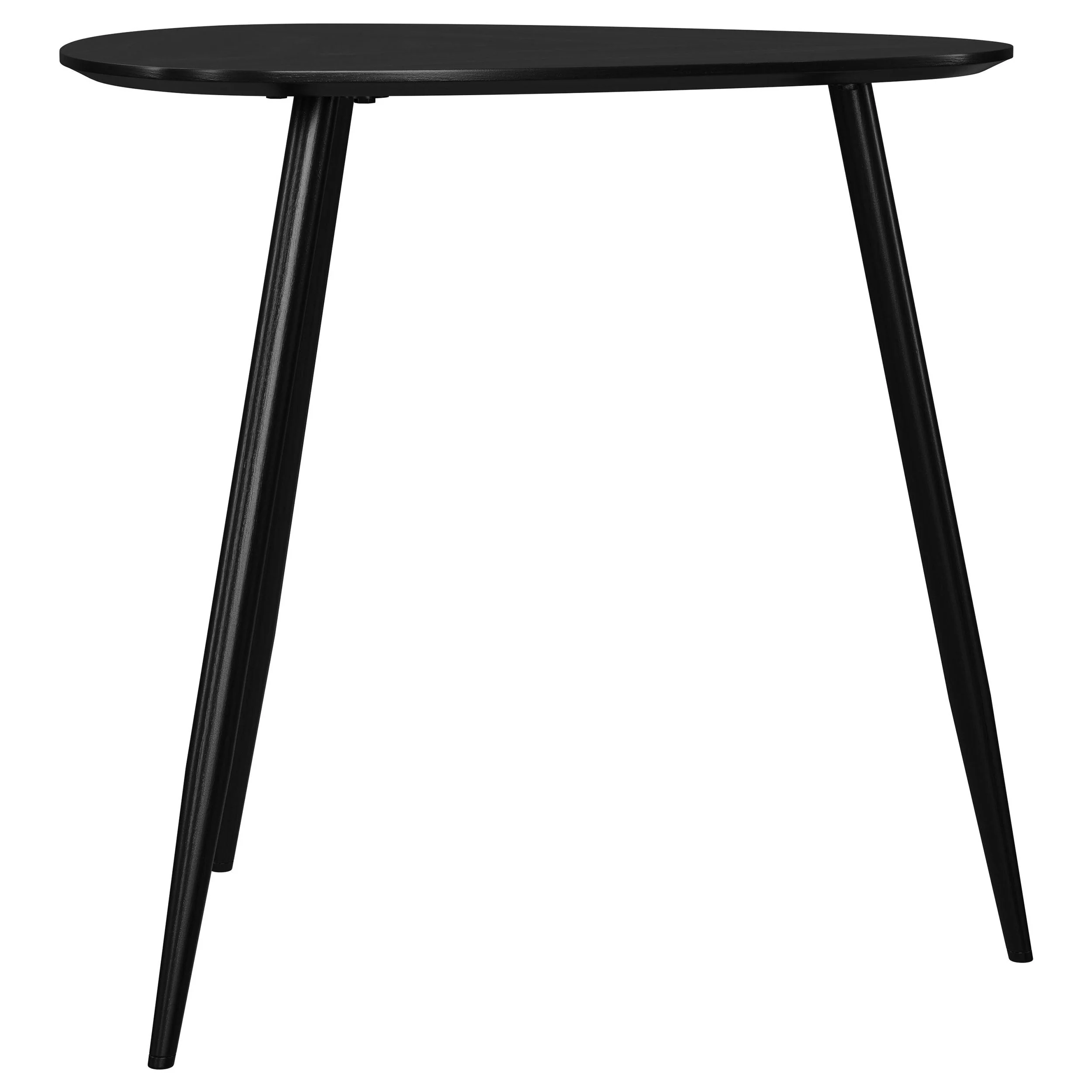 Odessa Triangular Solid Wood End Table Black - Image 10