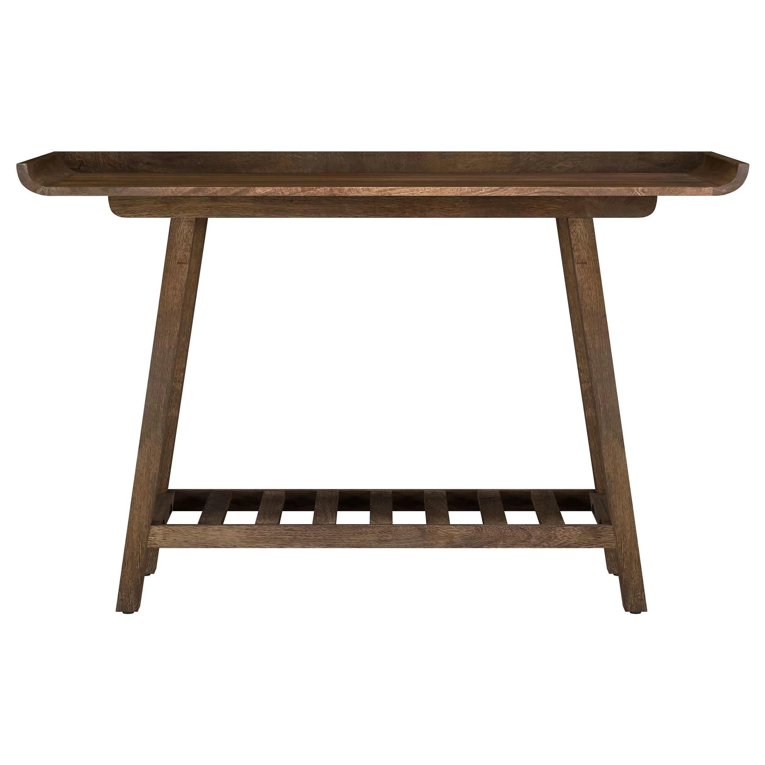 Ornelas 46-inch Console Table with Slatted Shelf Mango Brown - Image 4