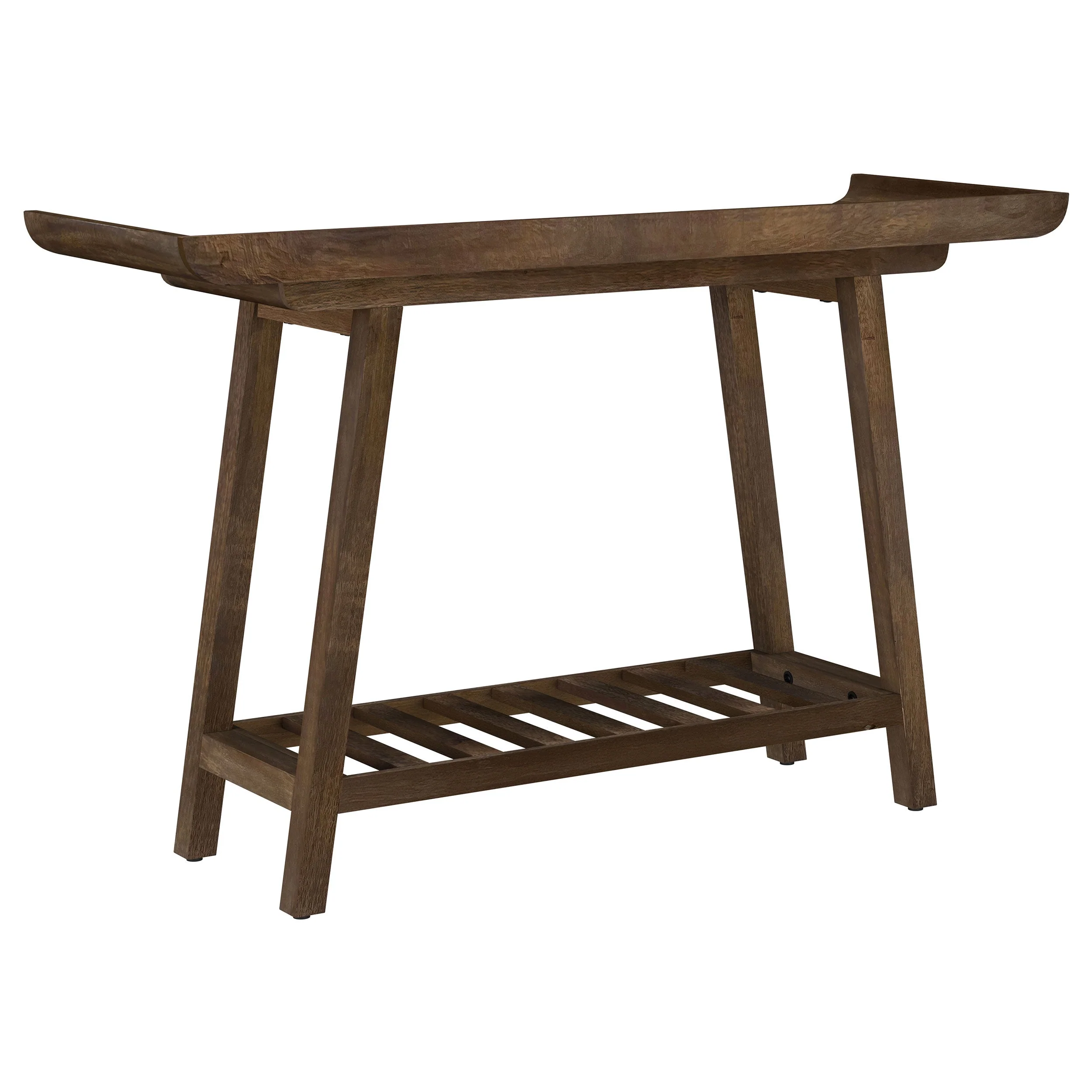 Ornelas 46-inch Console Table with Slatted Shelf Mango Brown - Image 7