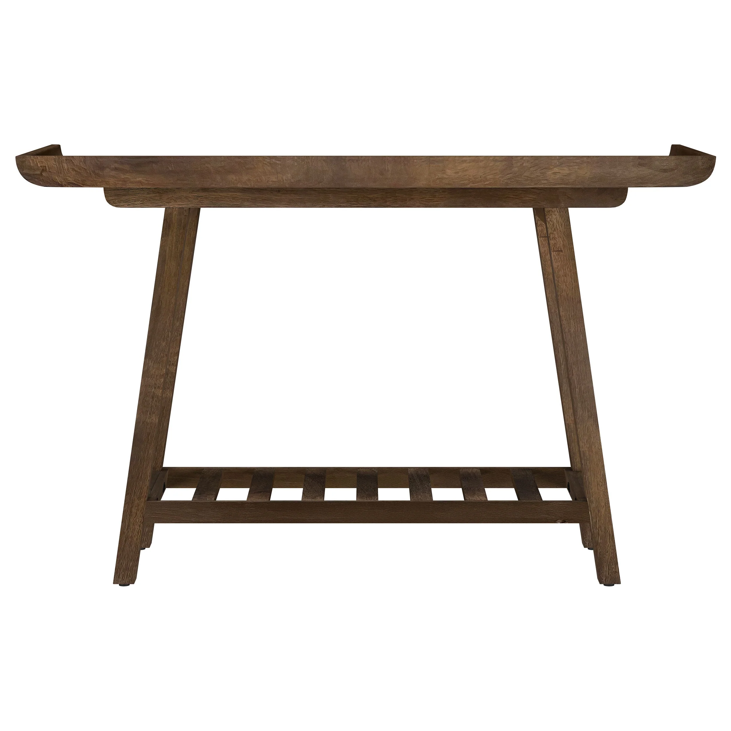 Ornelas 46-inch Console Table with Slatted Shelf Mango Brown - Image 8