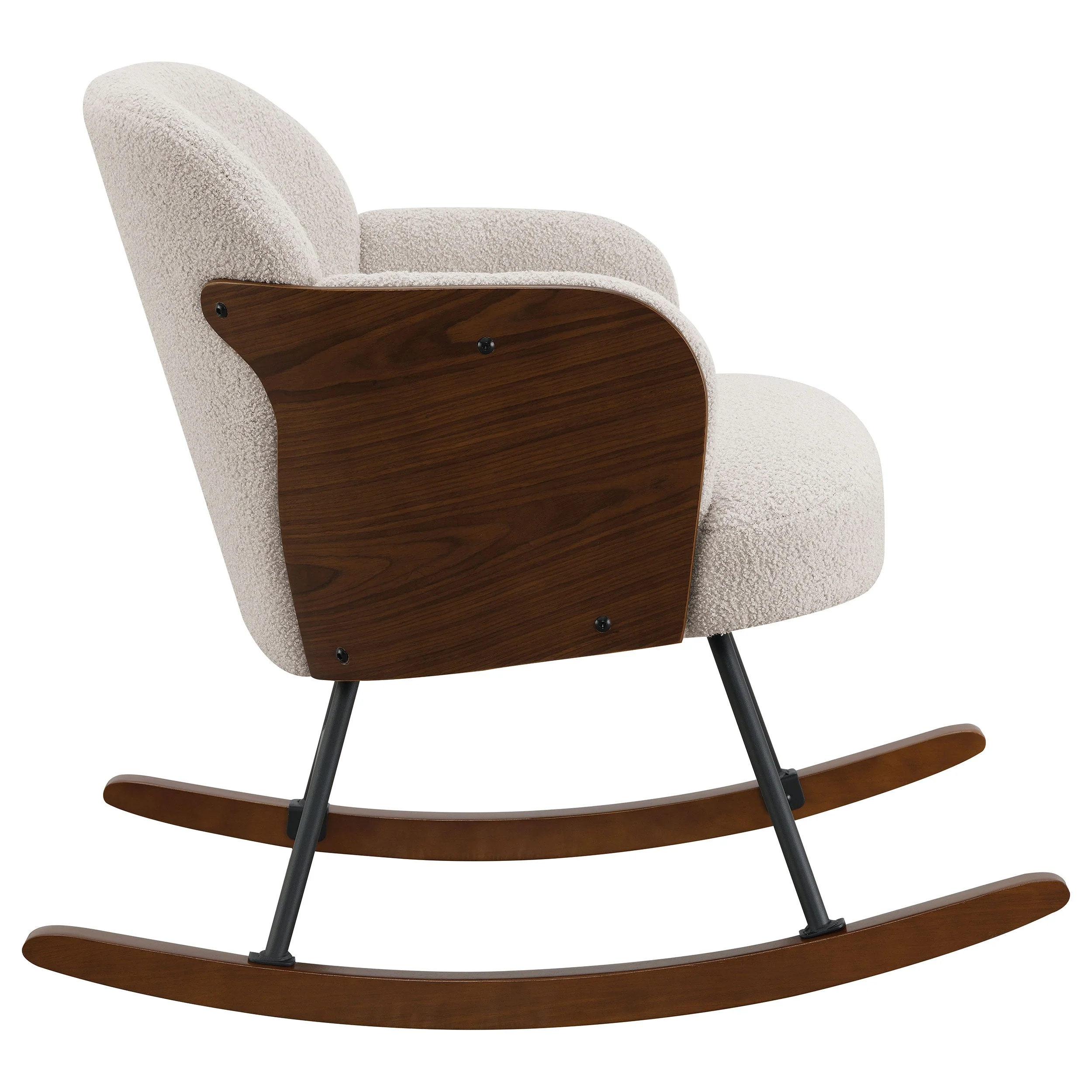 Paige Boucle Upholstered Mid Back Roc Chair - Image 17