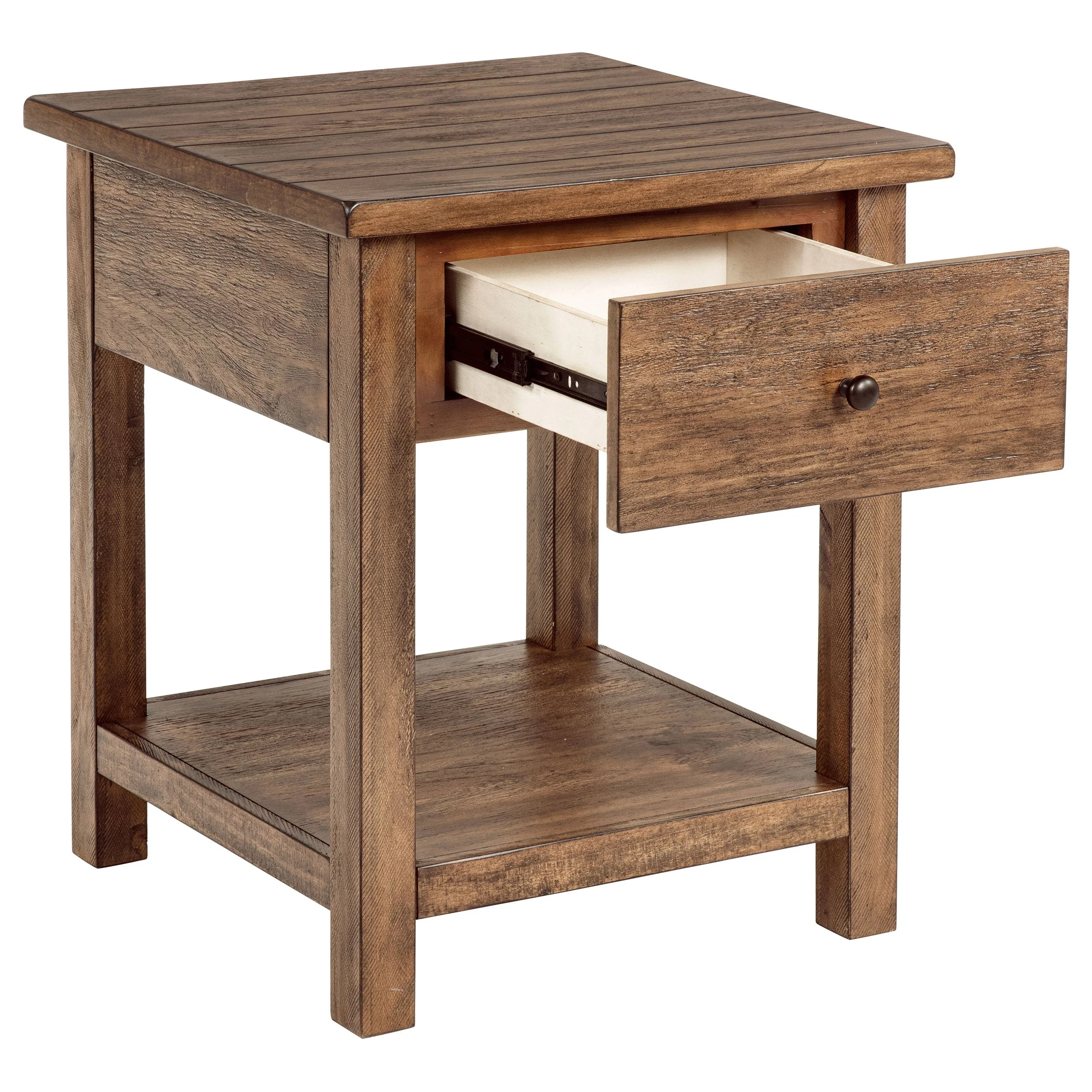 Payne 1-drawer Wood End Table with Shelf - Image 10
