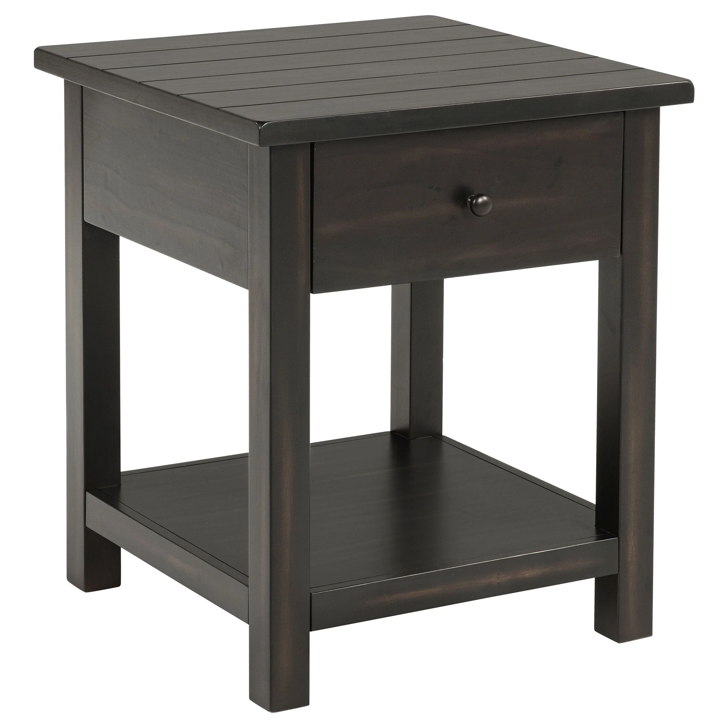 Payne 1-drawer Wood End Table with Shelf - Image 6