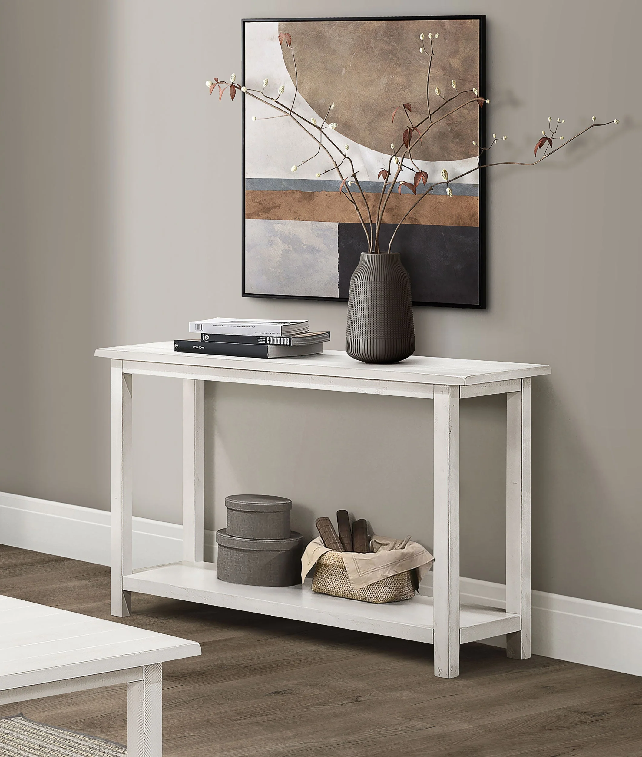 Payne Wood Entryway Sofa Console Table - Image 8