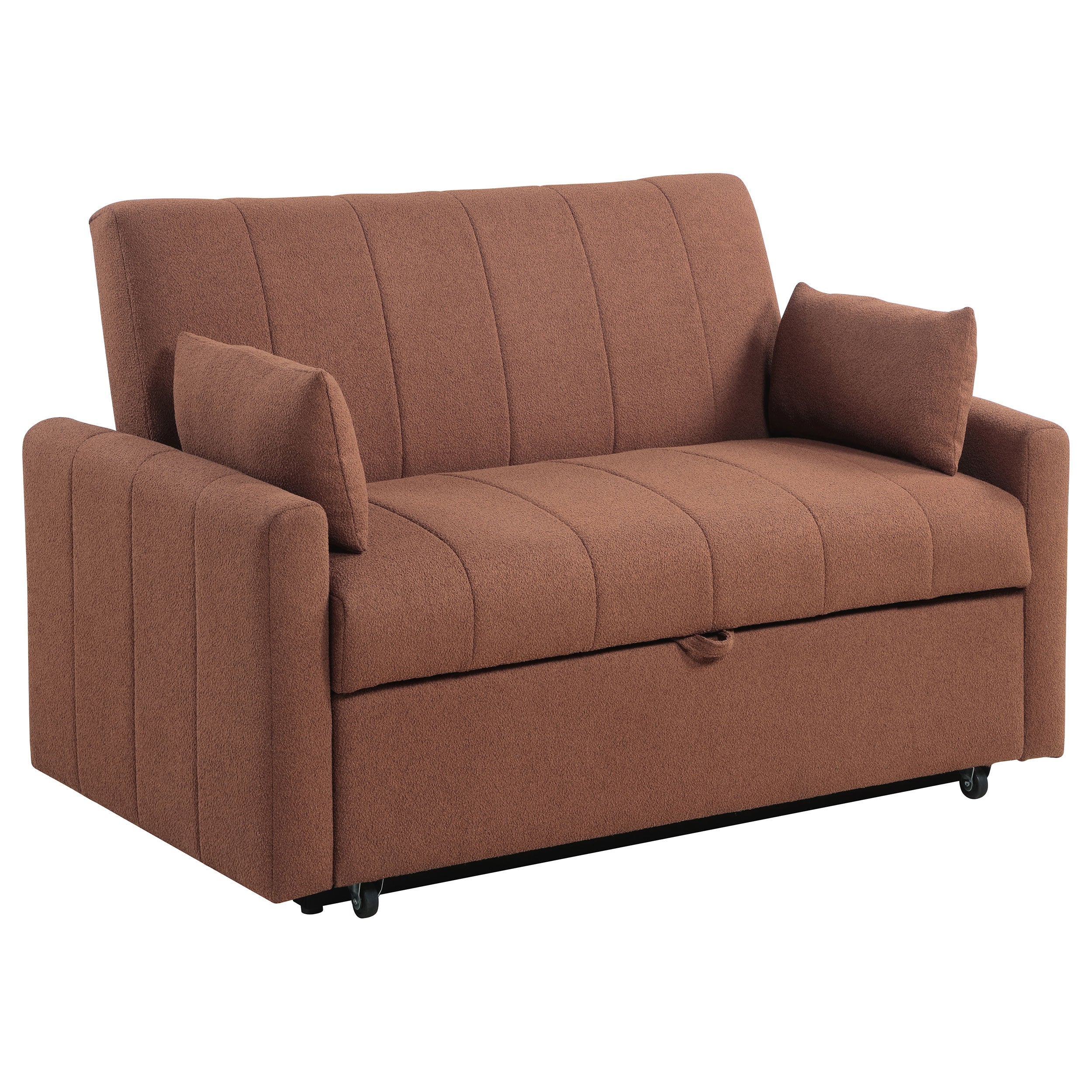 Portland Boucle Upholstered Sleeper Sofa Bed - Image 4
