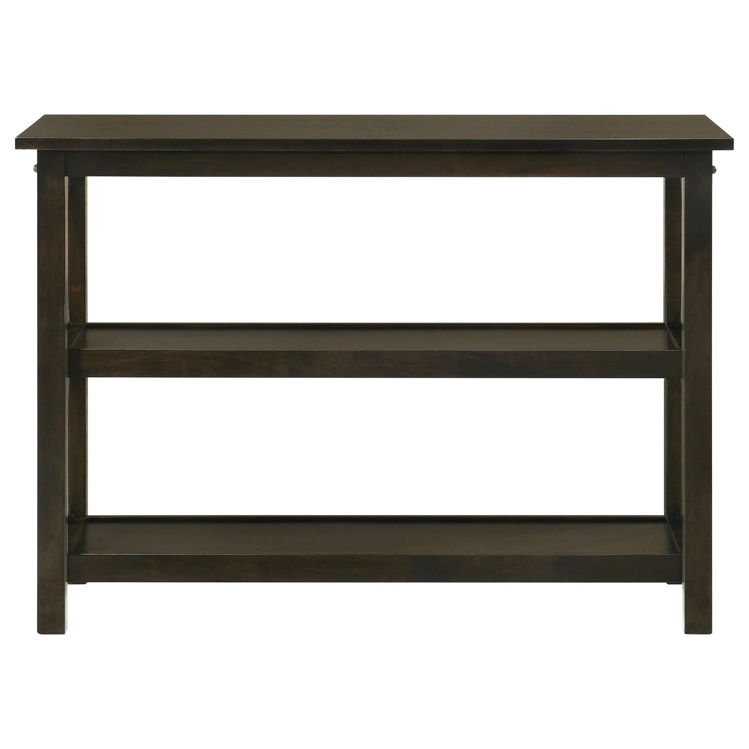 Rachelle 2-shelf Wood Entryway Console Table Deep Merlot - Image 4