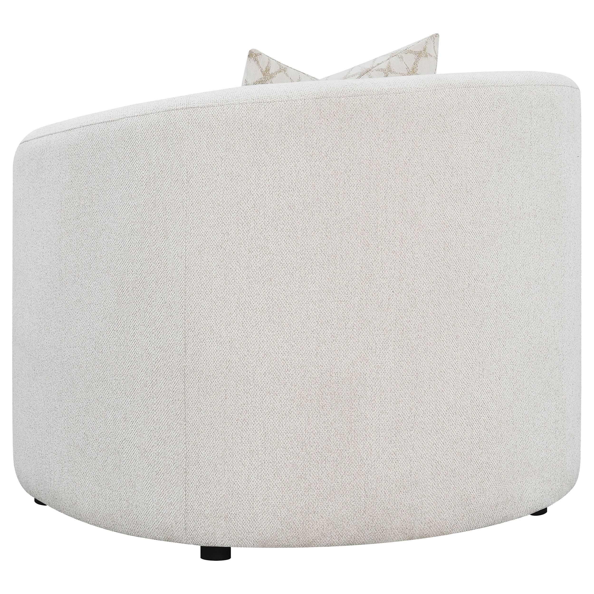 Rainn Boucle Upholstered Sloped Arm Accent Chair Latte - Image 7