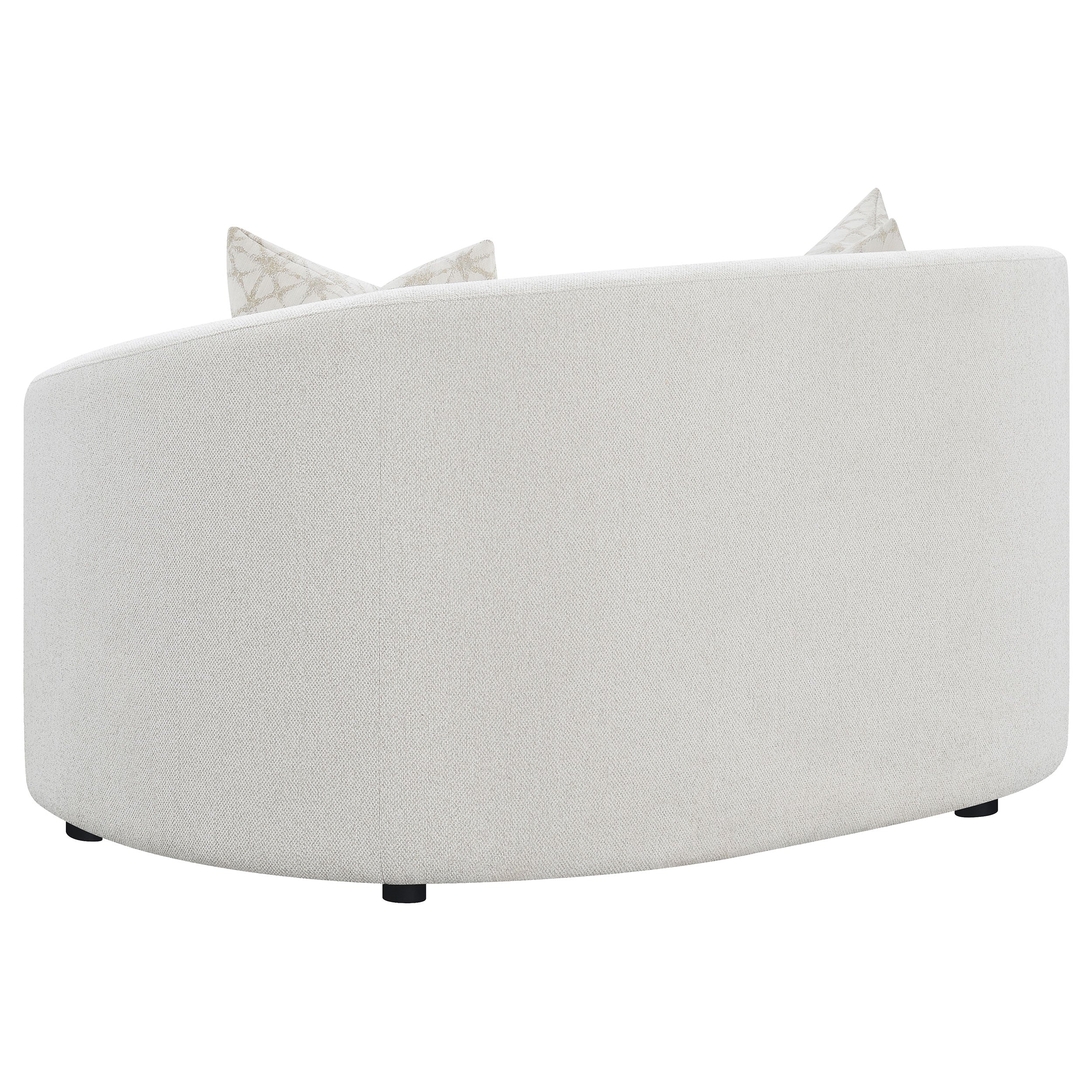 Rainn Boucle Upholstered Sloped Arm Loveseat Latte - Image 7