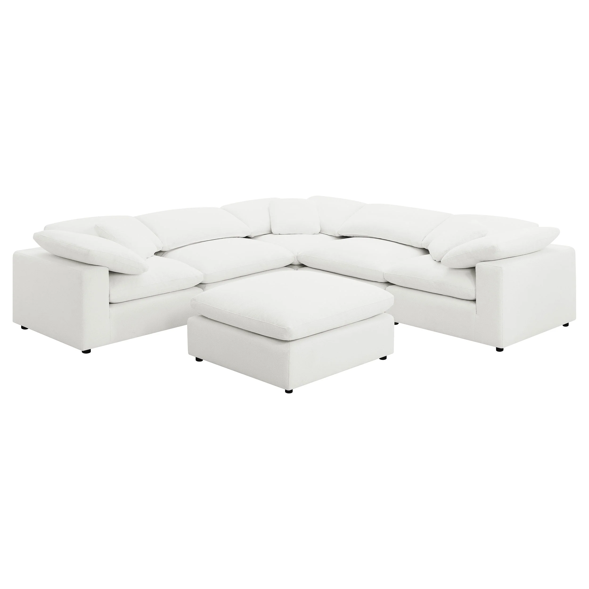 Raleigh Boucle Upholstered Modular Sectional - Image 15