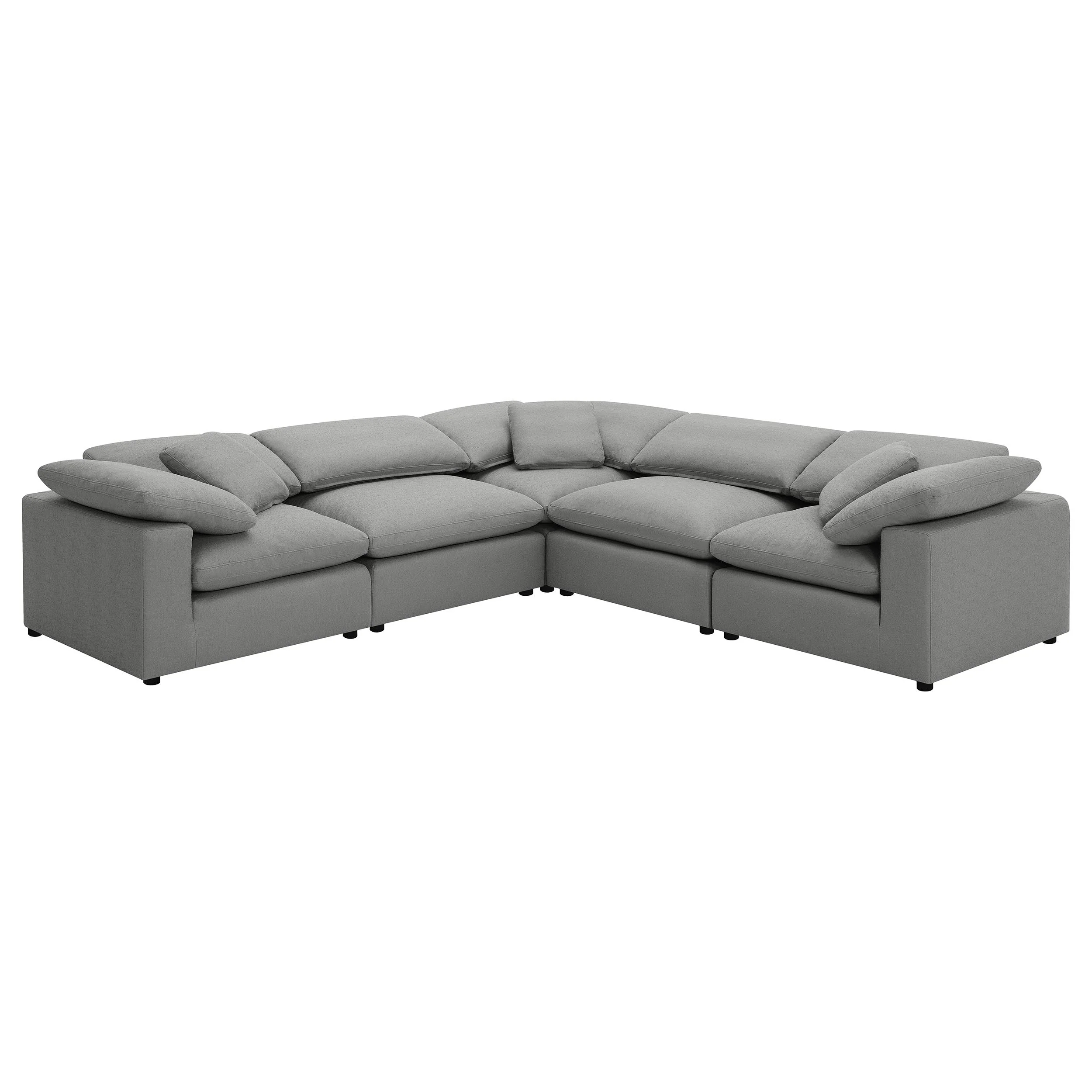 Raleigh Boucle Upholstered Modular Sectional - Image 18